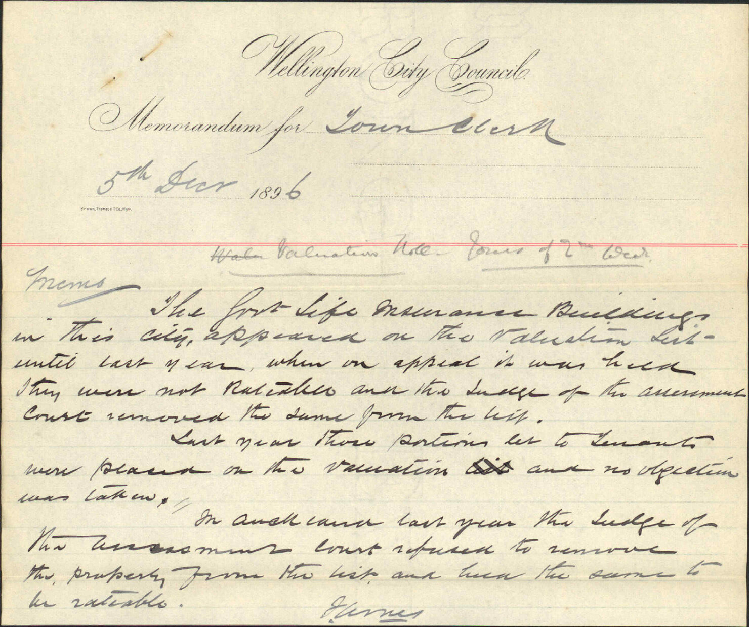 Enquiry regarding valuation roll - Municipal Association of New Zealand
