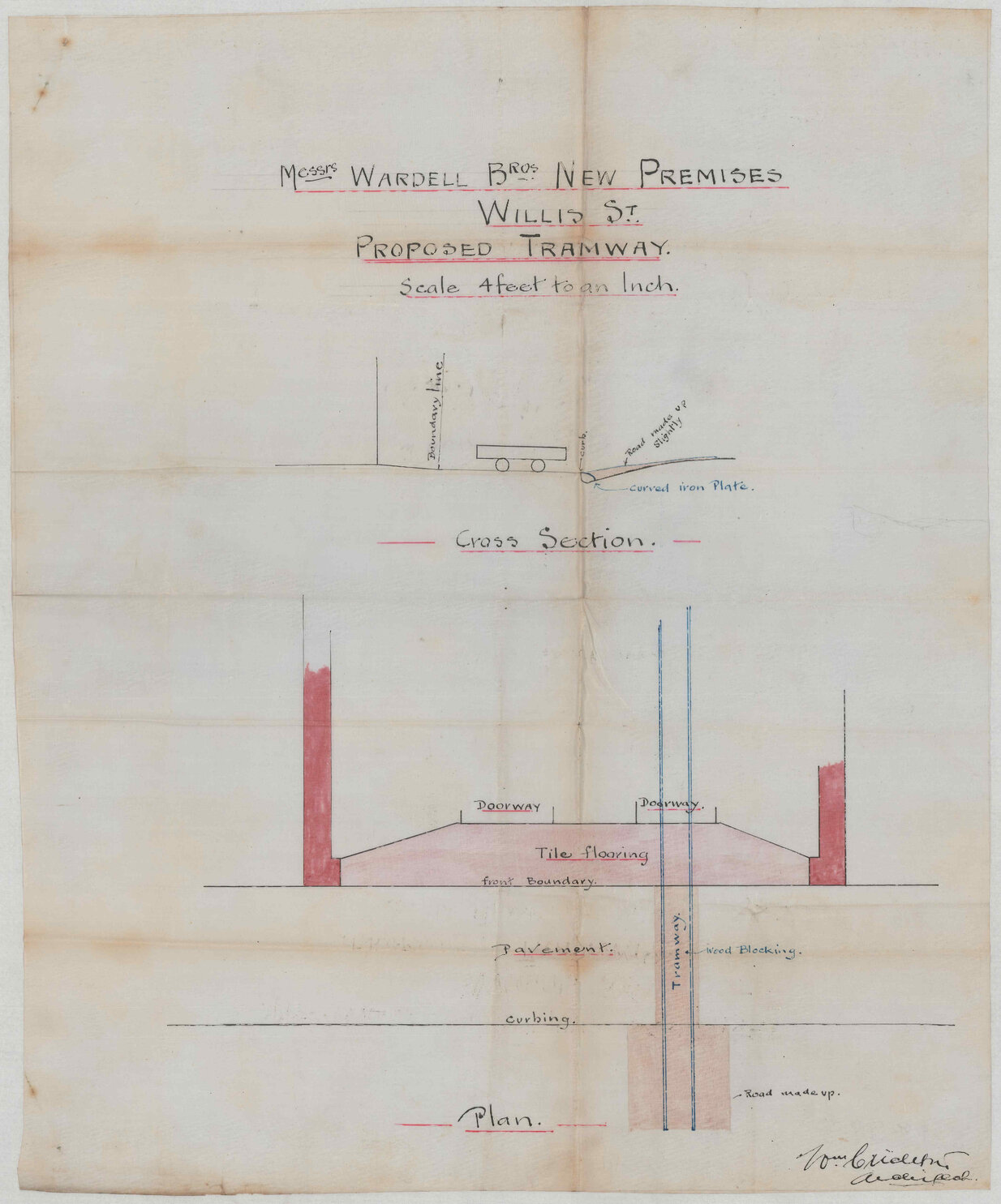 Tramway for Wardell Bros - William Crichton