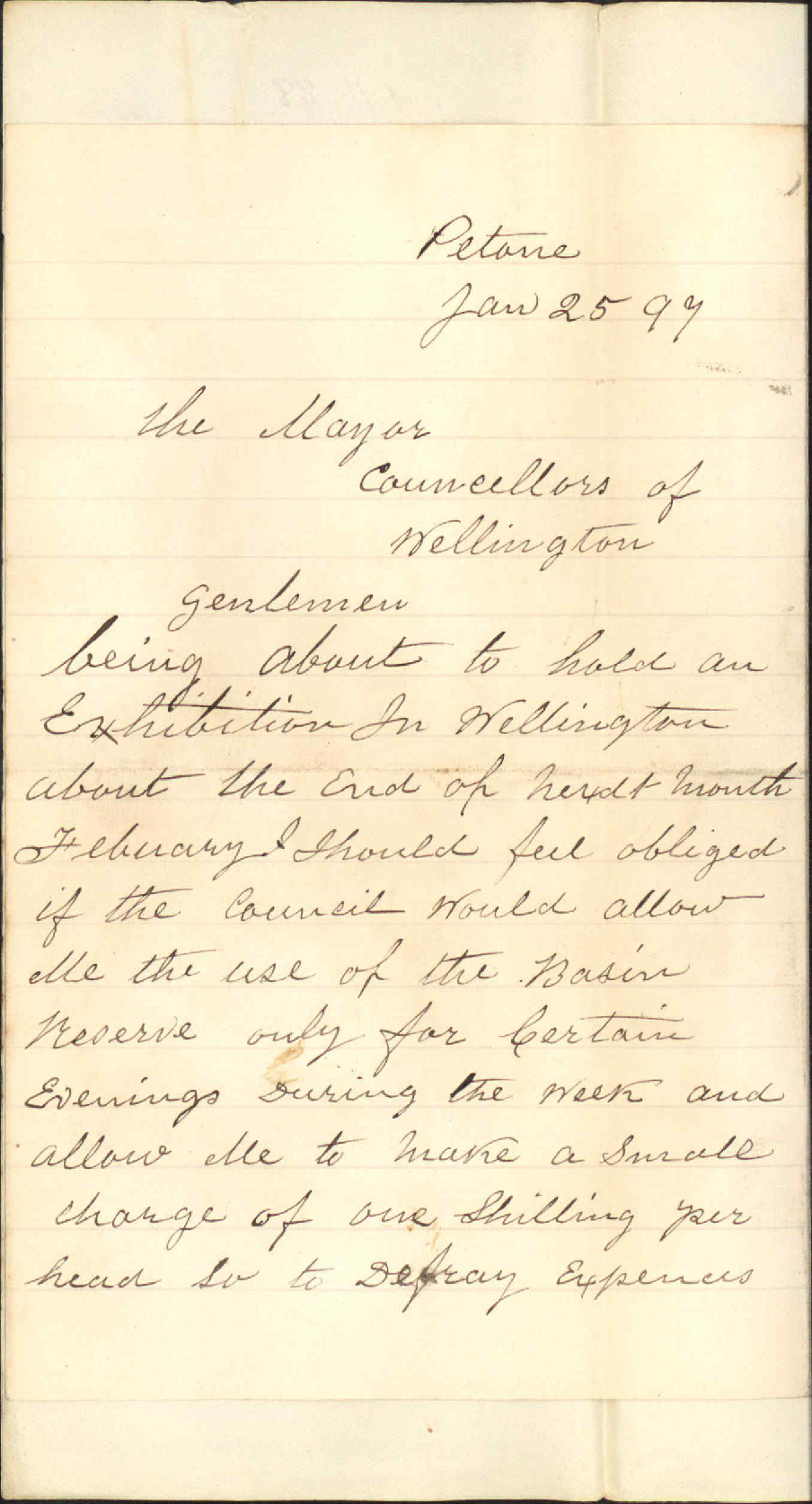 Further regarding use of Basin Reserve - Edward Sheen