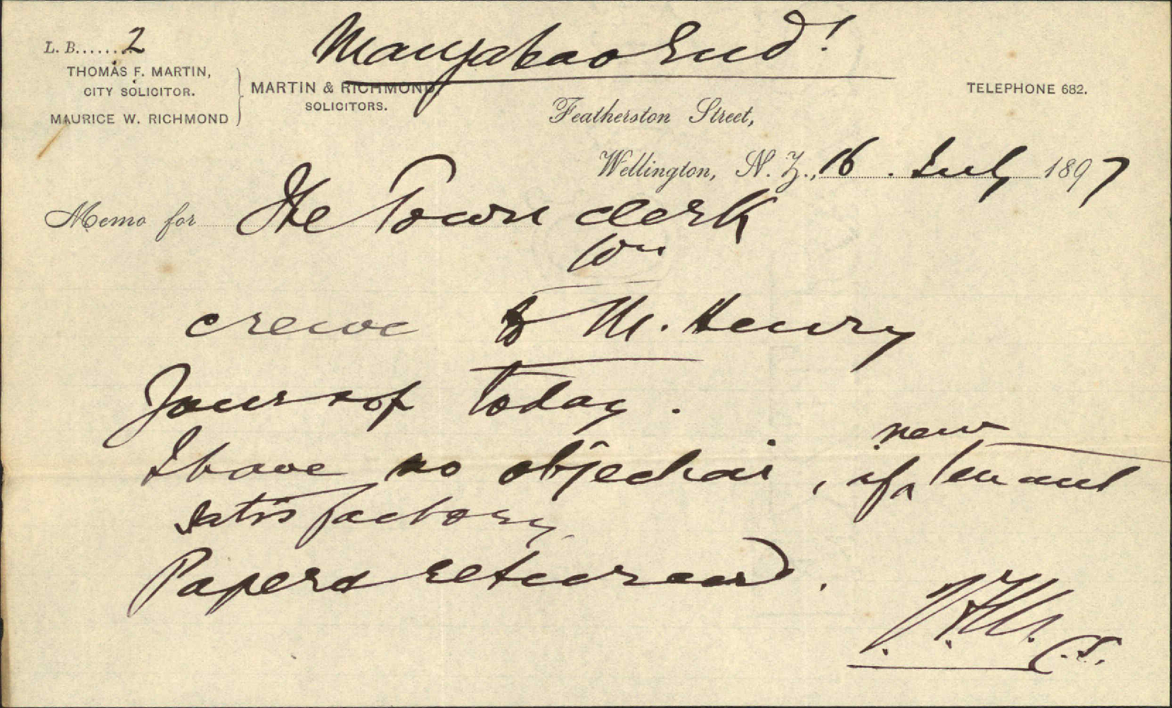 Pahiatua mortgage (Crewe to Henry) - William Tosswill