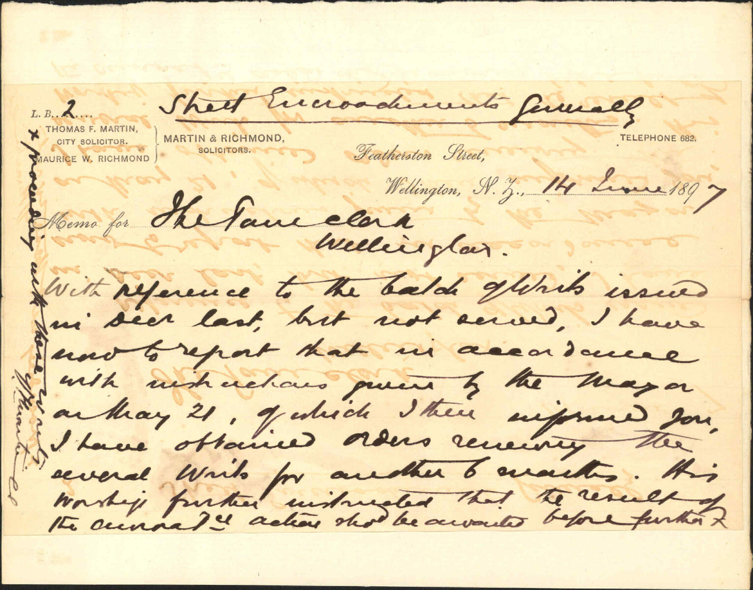 Aurora Terrace case - (documents returned) - City Solicitor