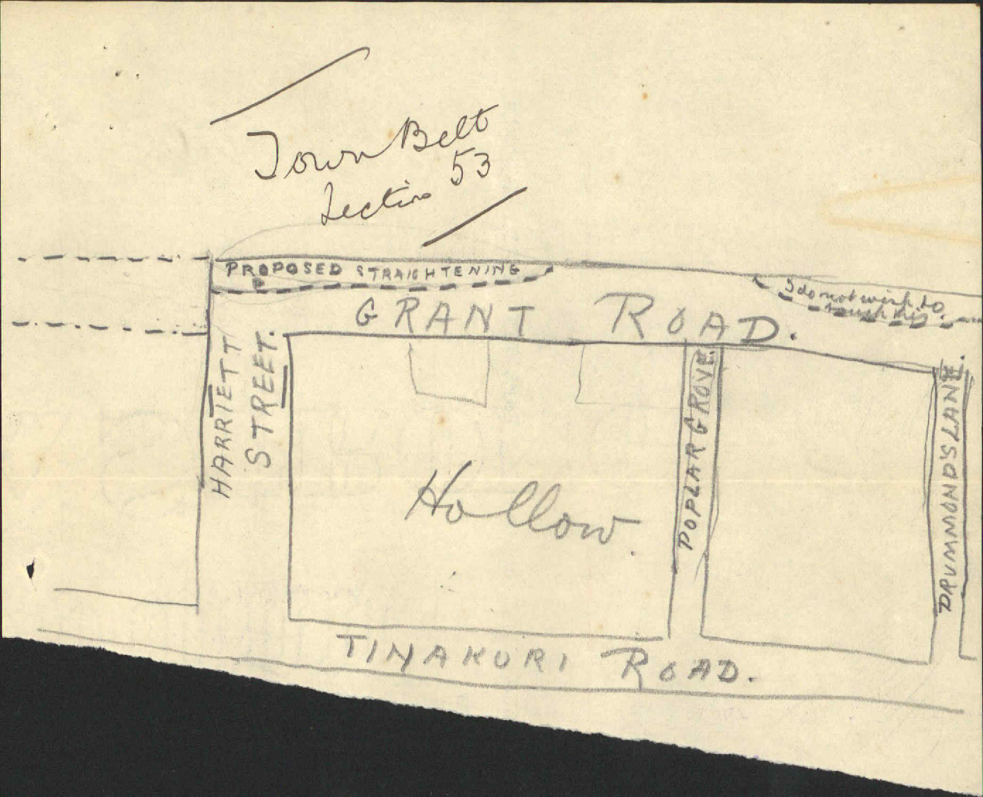 Asking leave to take spoil from unformed portion of Grant Road - John Breen