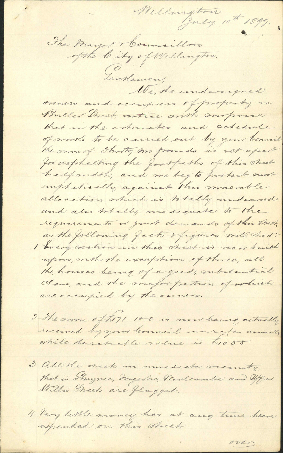 Asphalting at Buller Street - E C Ludwig and others