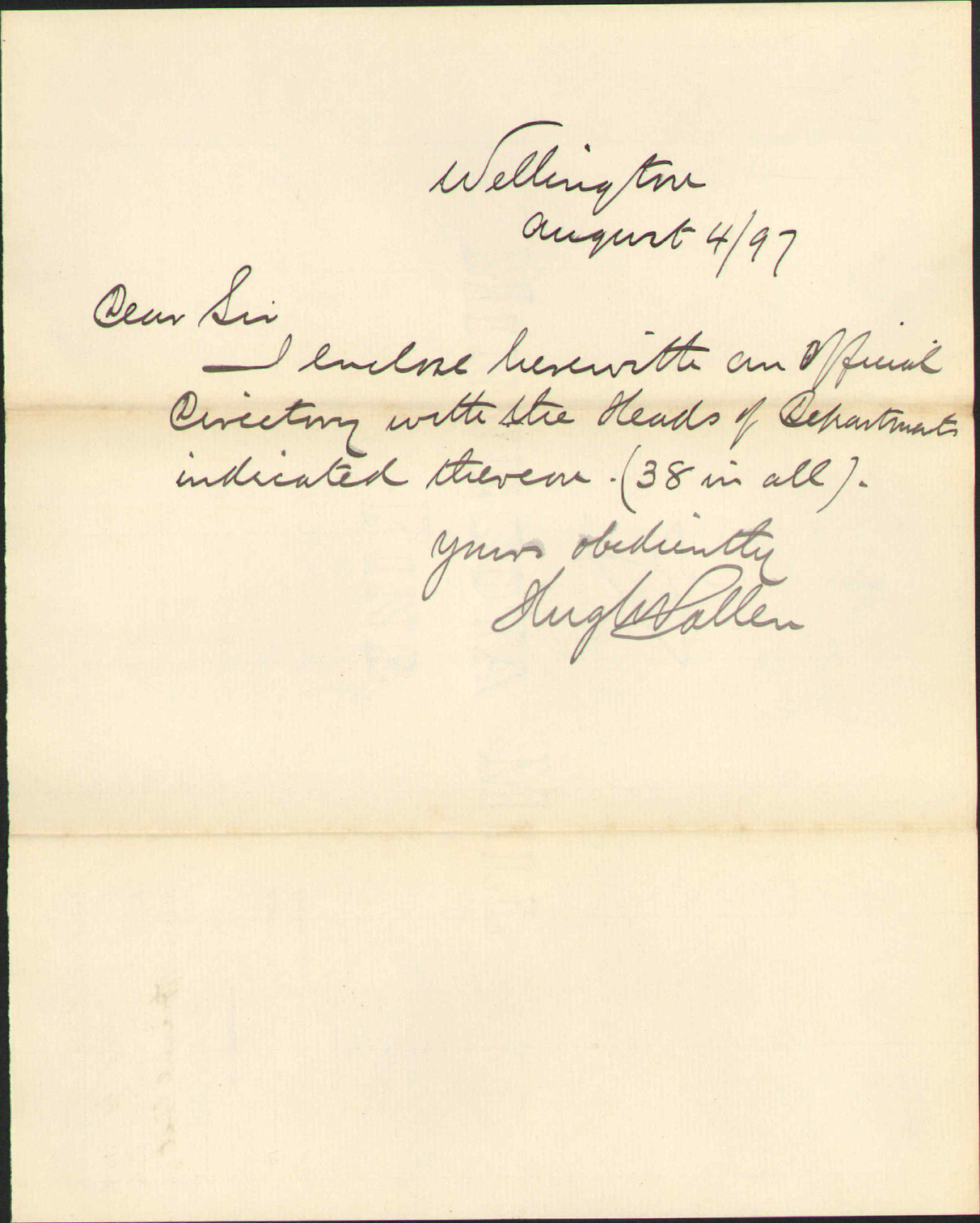 Official list - Under Secretary