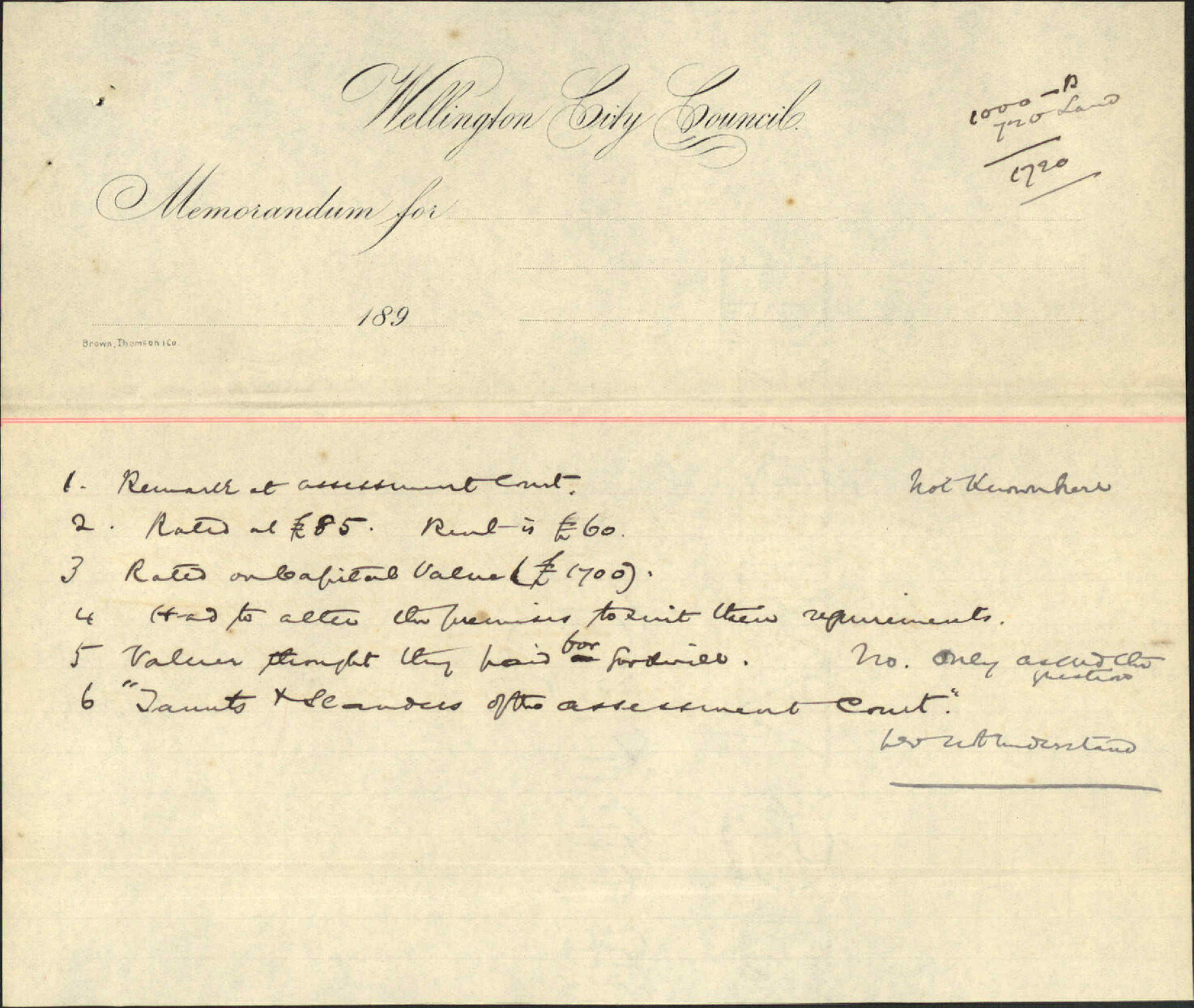 Complaint regarding valuation - Thompson, Lewis &amp; Company