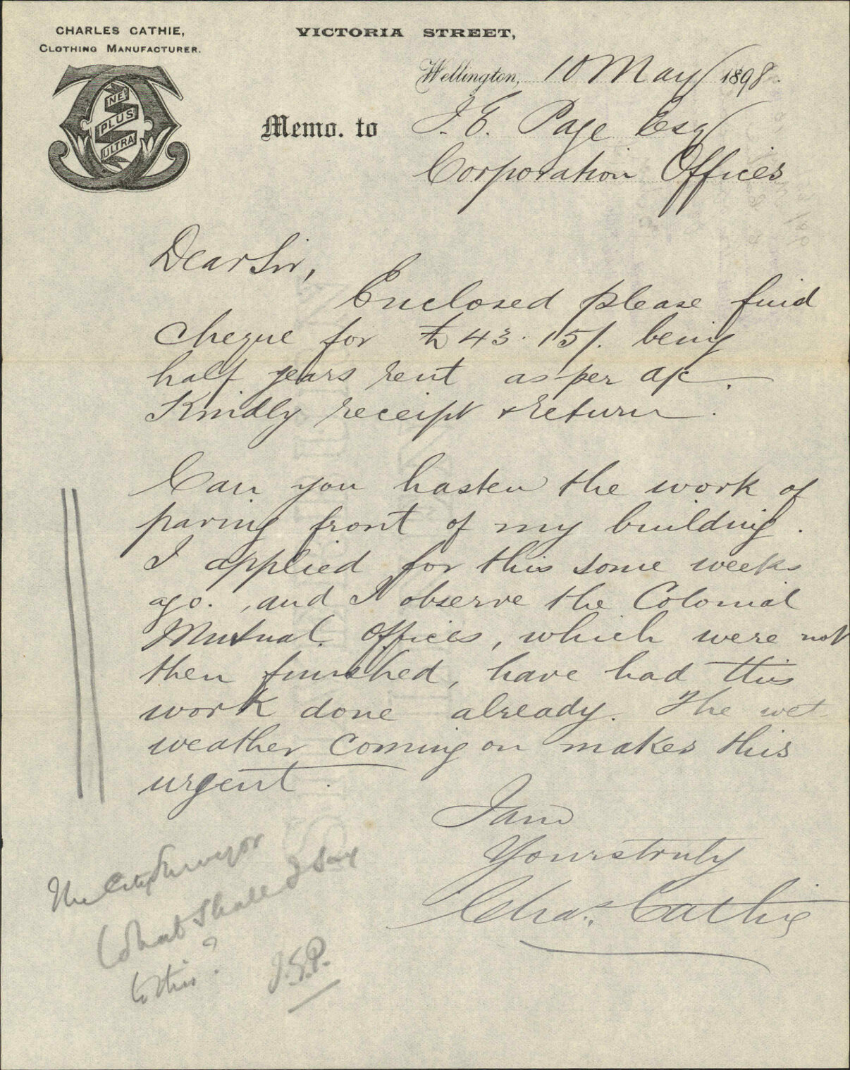 His application for pavement - C Cathie
