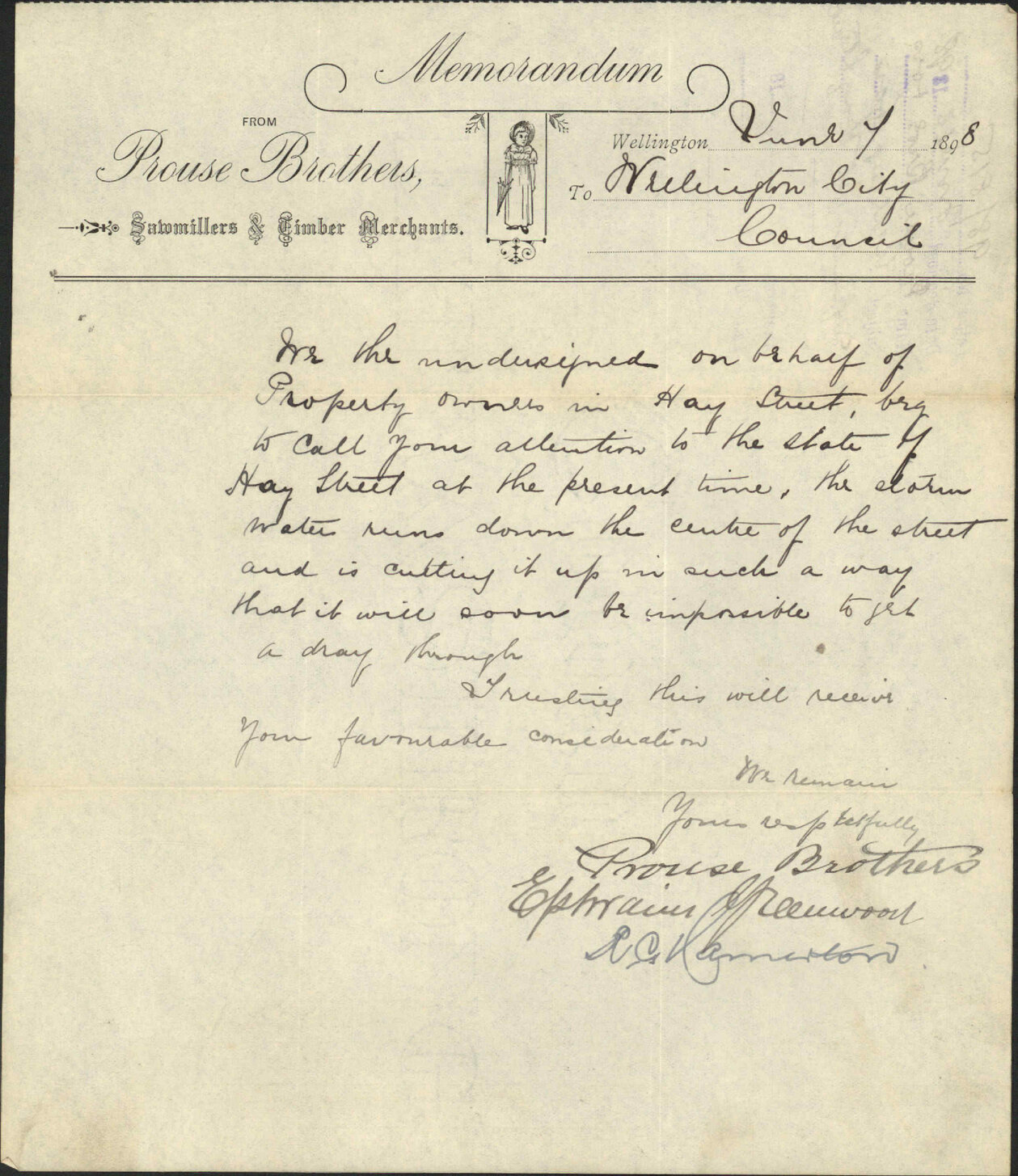 Asking for repairs at Hay Street - Prouse Bros and others
