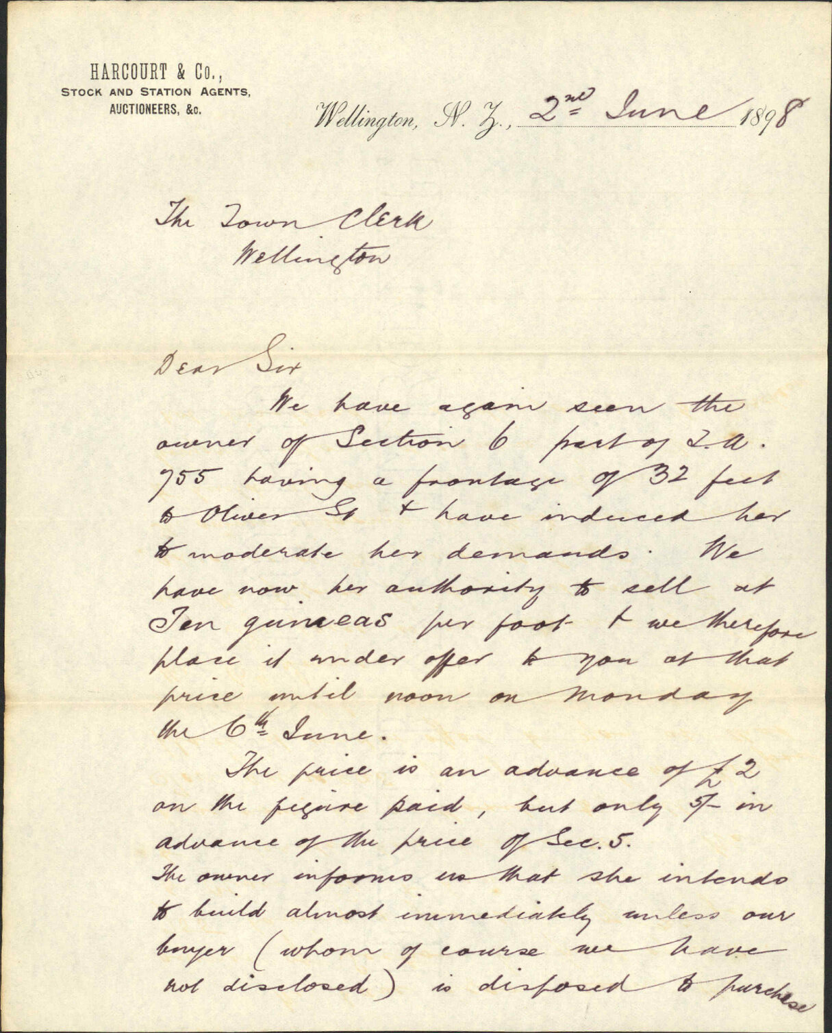 Land at Adelaide Road - Harcourt &amp; Company