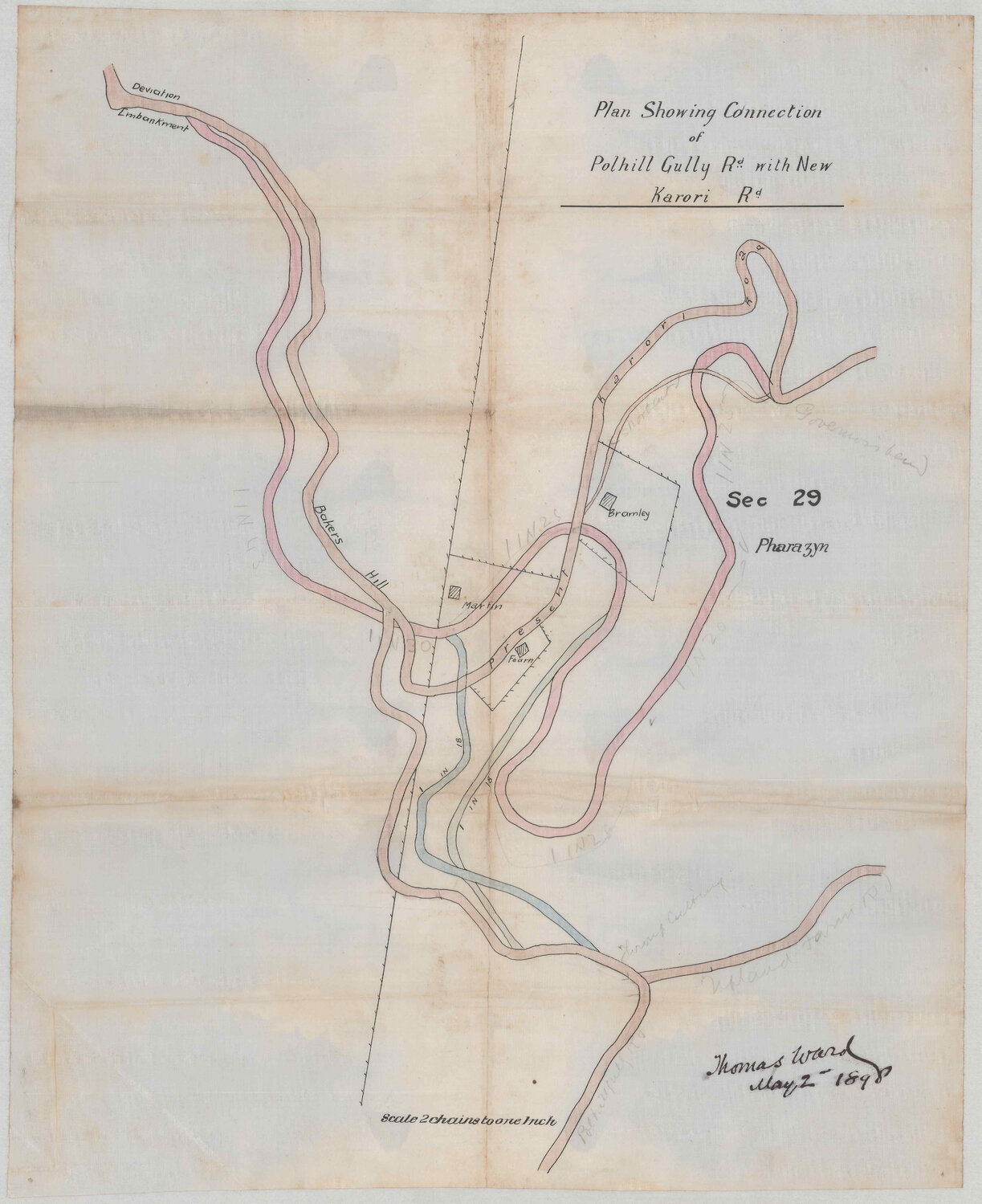 New road to Karori - Thomas Ward
