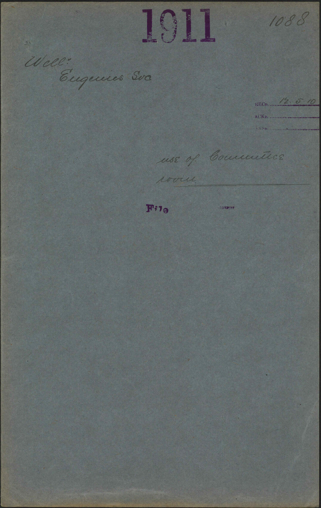 Use of Committee Room - Wellington Engineers Society