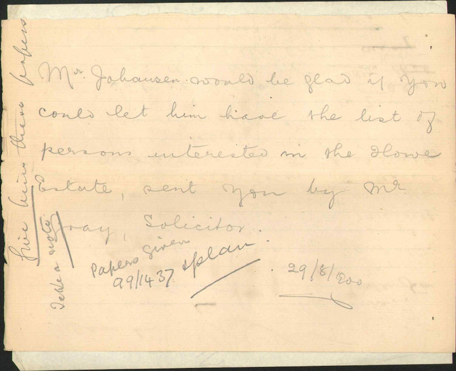 Howe's Acre at Kent Terrace - A Gray