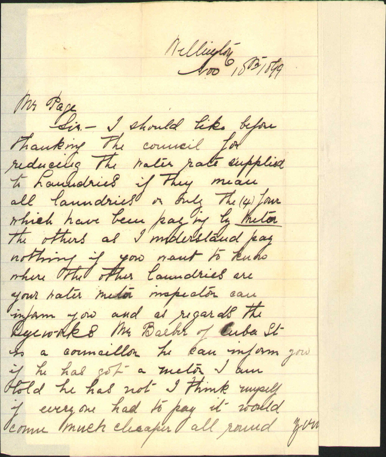 Water for laundries - Naismith