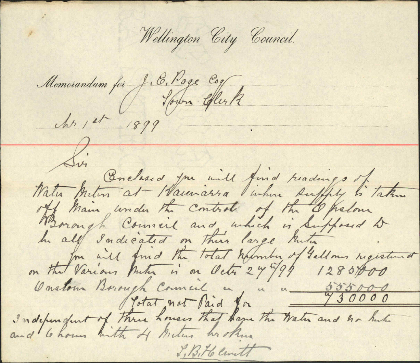 Water at Kaiwarra [Kaiwharawhara] - Foreman of Waterworks