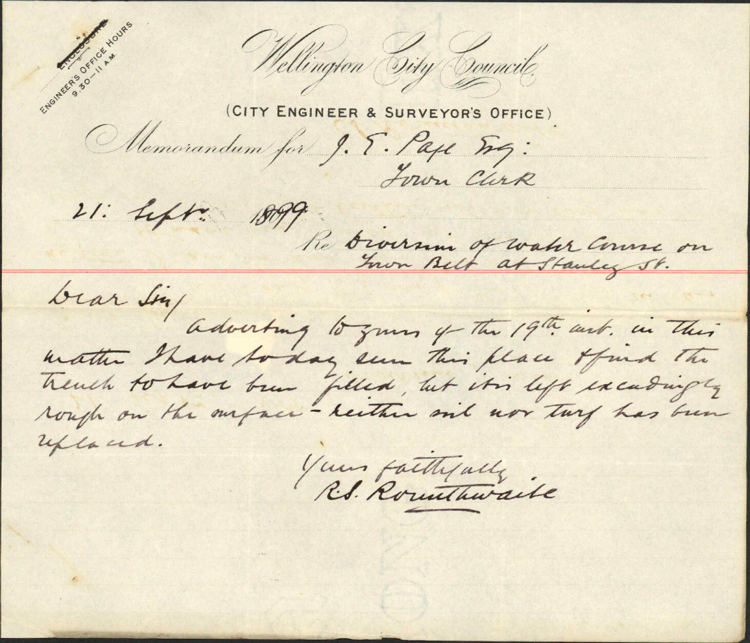Stanley Street and Town Belt - Thomas Ward