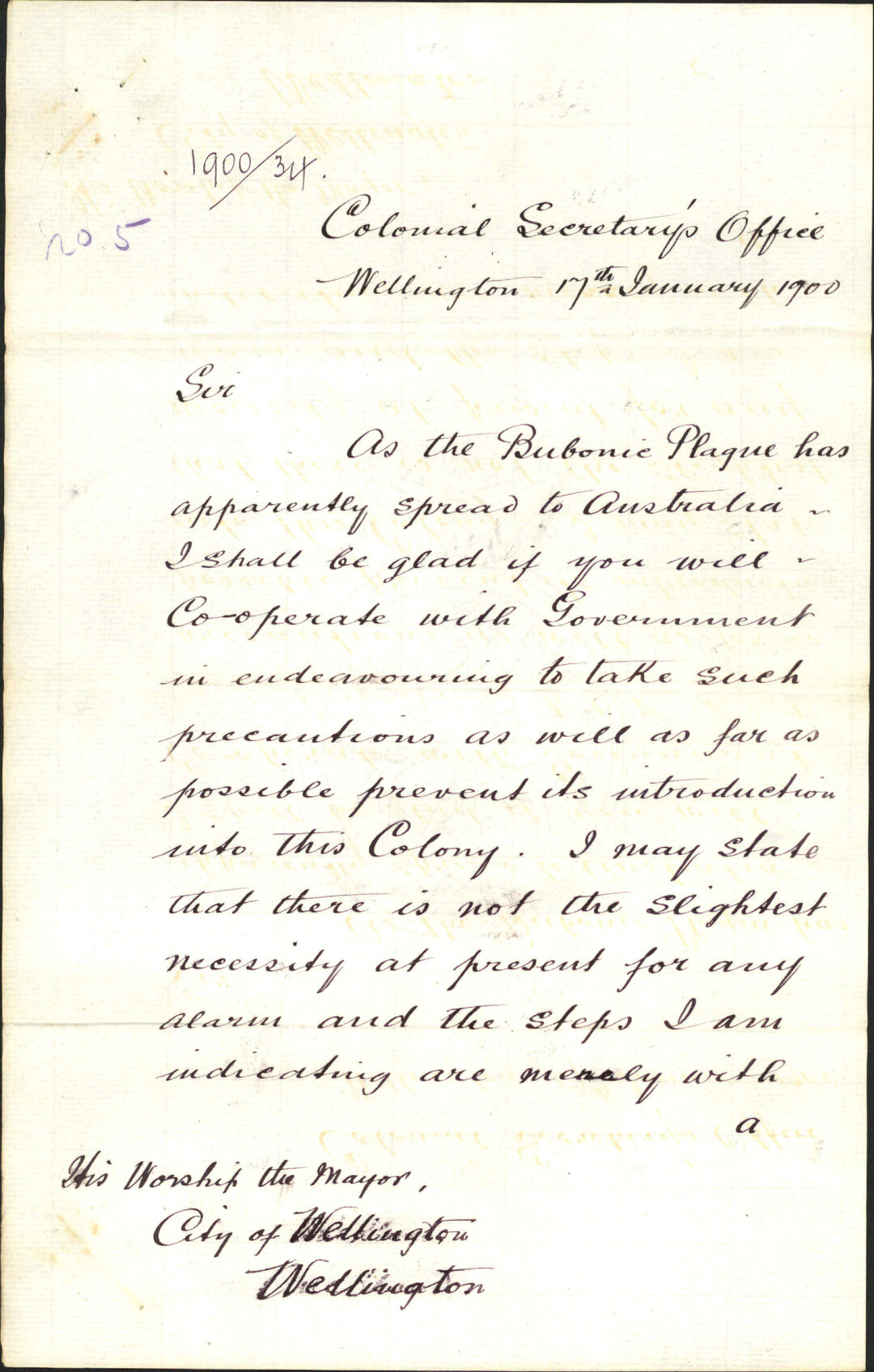 Somes' Island - Colonial Secretary