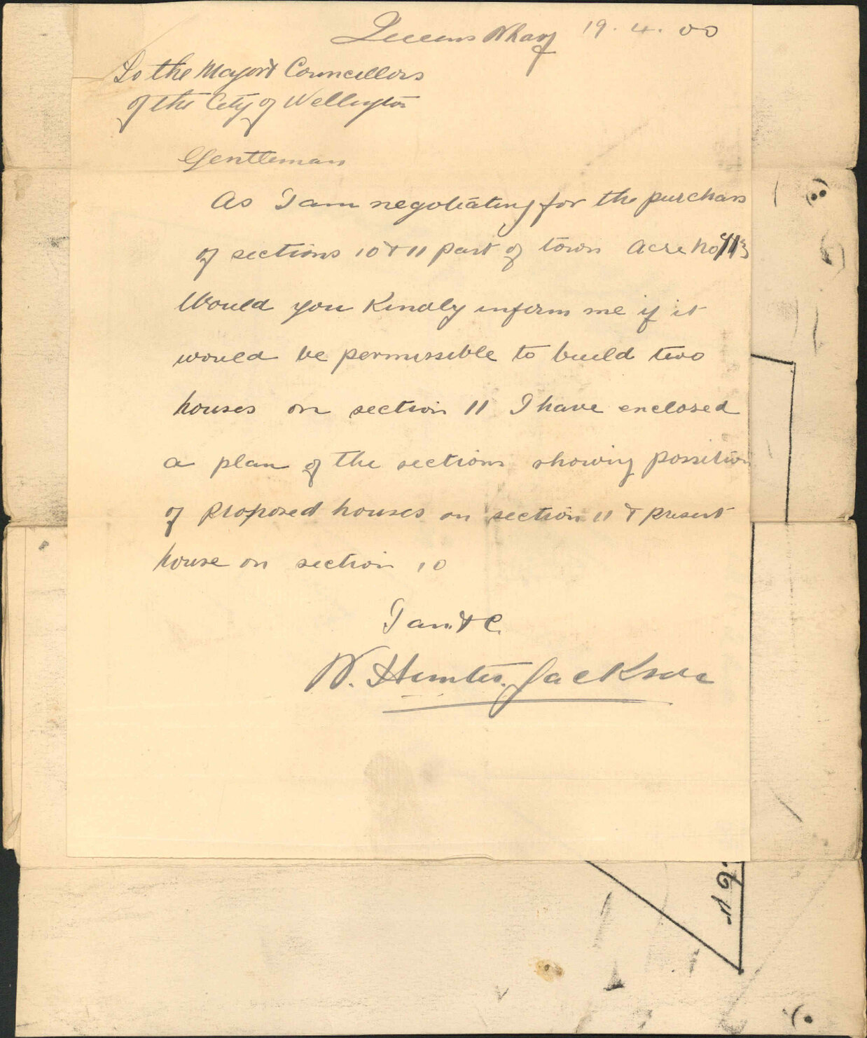 Proposal to build at Wallace Street - W H Jackson