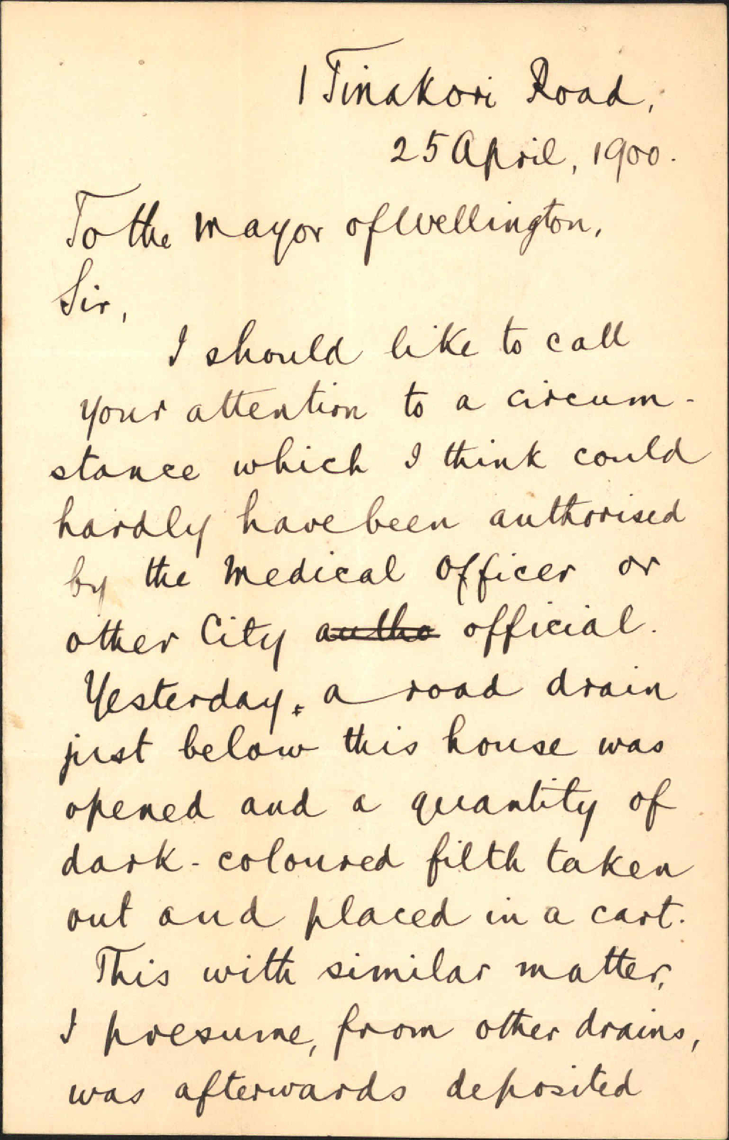 Mr Hogben's complaint - City Engineer