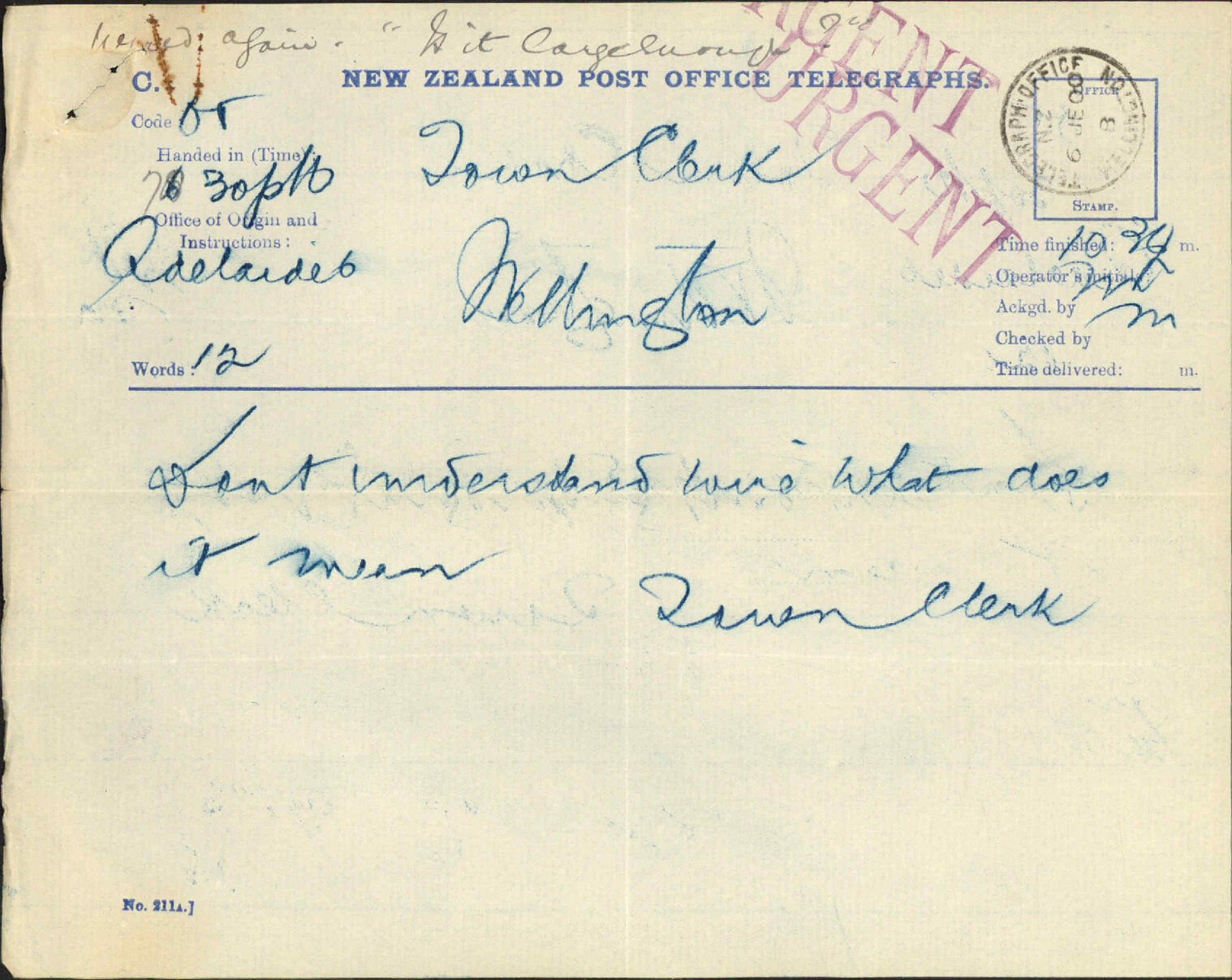 Town Hall - Town Clerk, Sydney