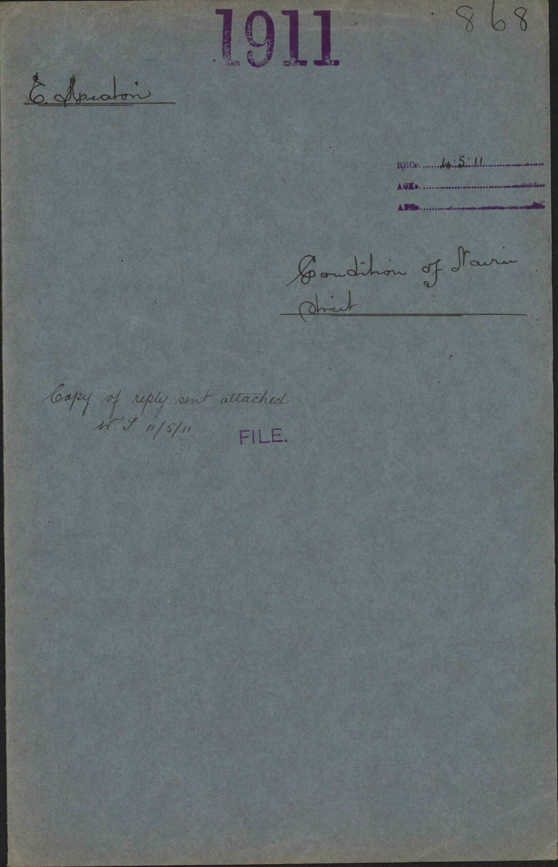 Condition of Nairn Street - Emily Heaton