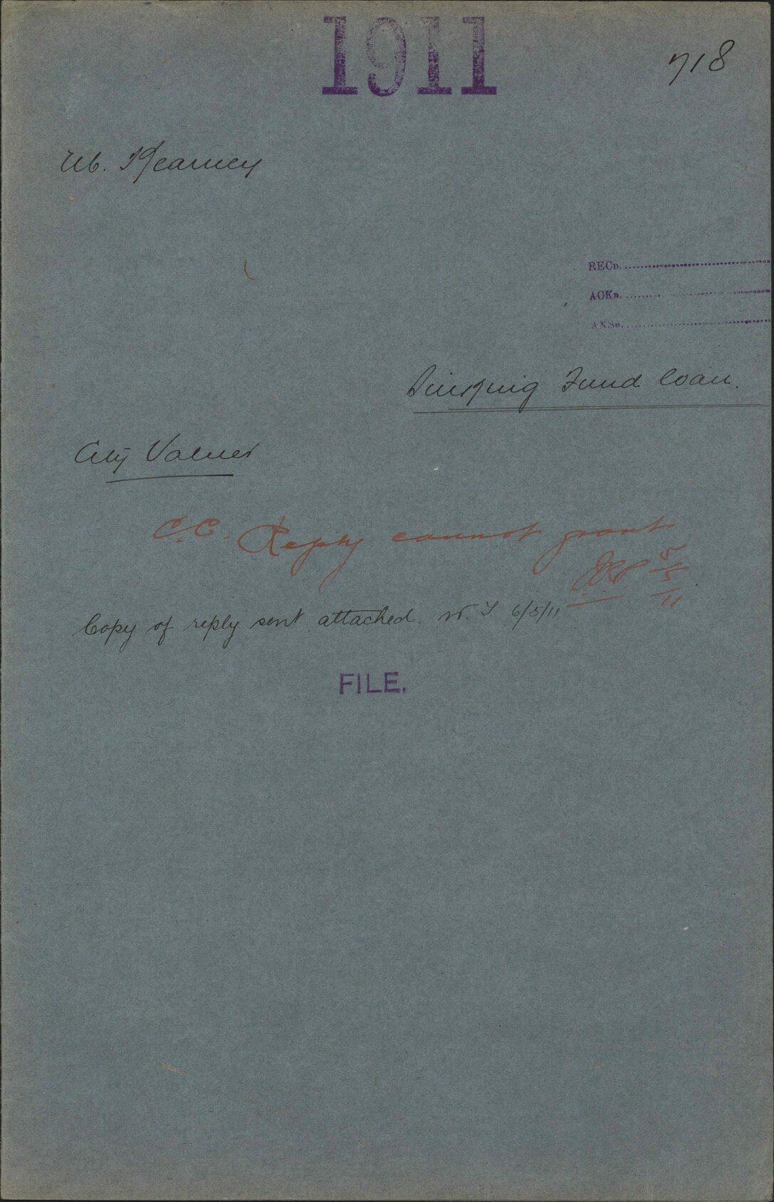 Sinking Fund loan - M Kearney