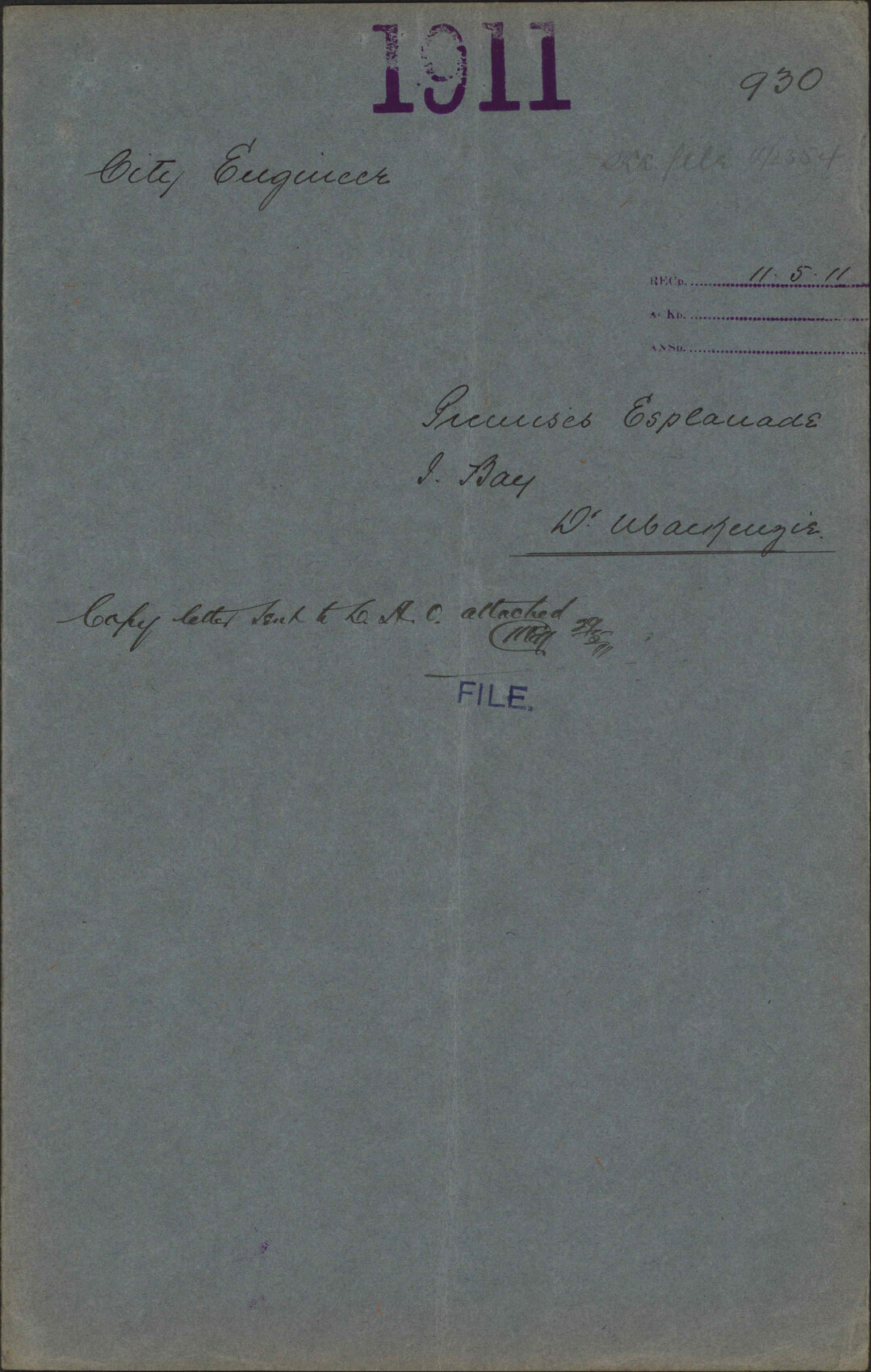 Premises, Esplanade, Island Bay, Dr MacKenzie - City Engineer
