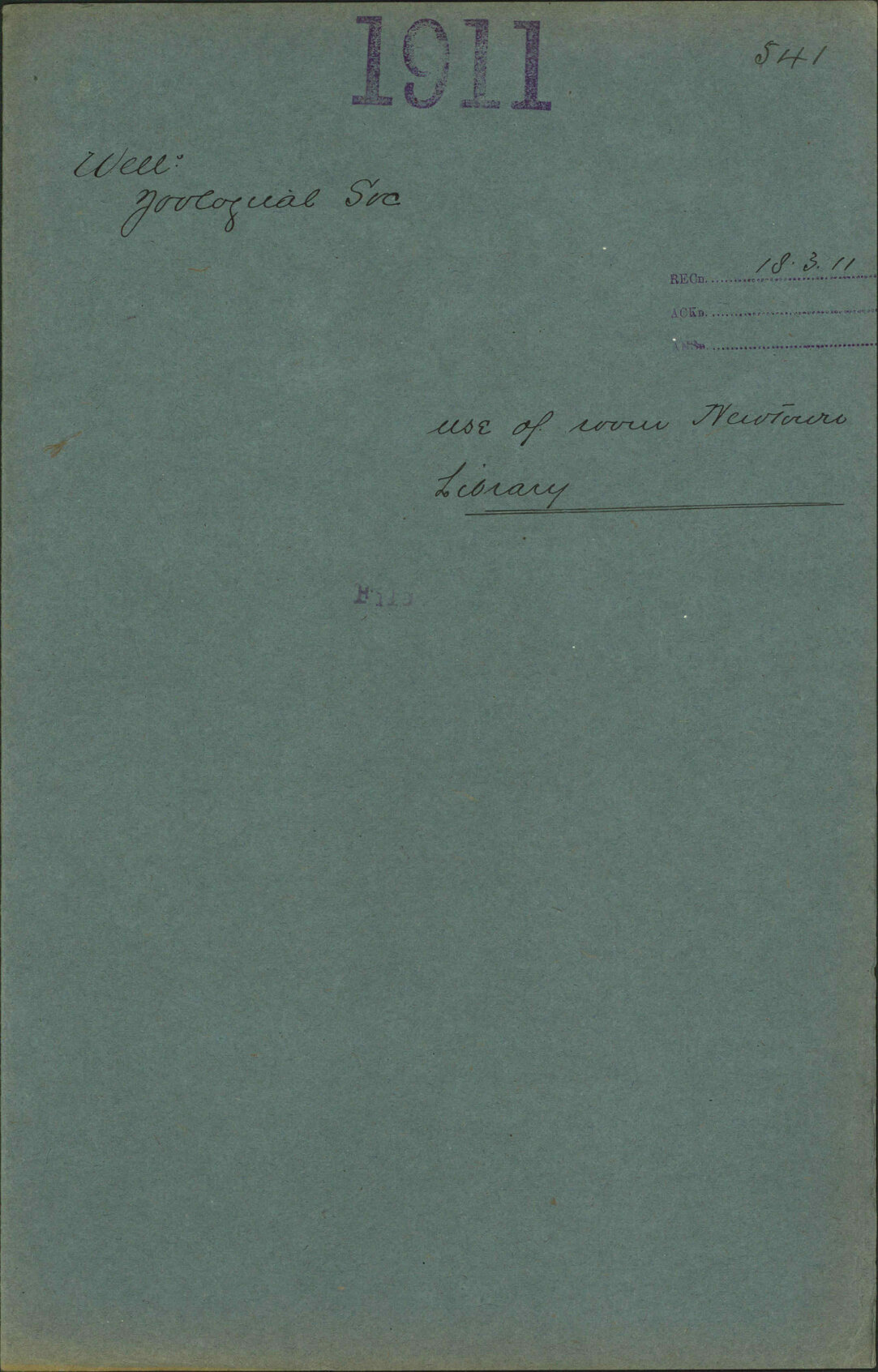 Use of room, Newtown Library - Wellington Zoological Society