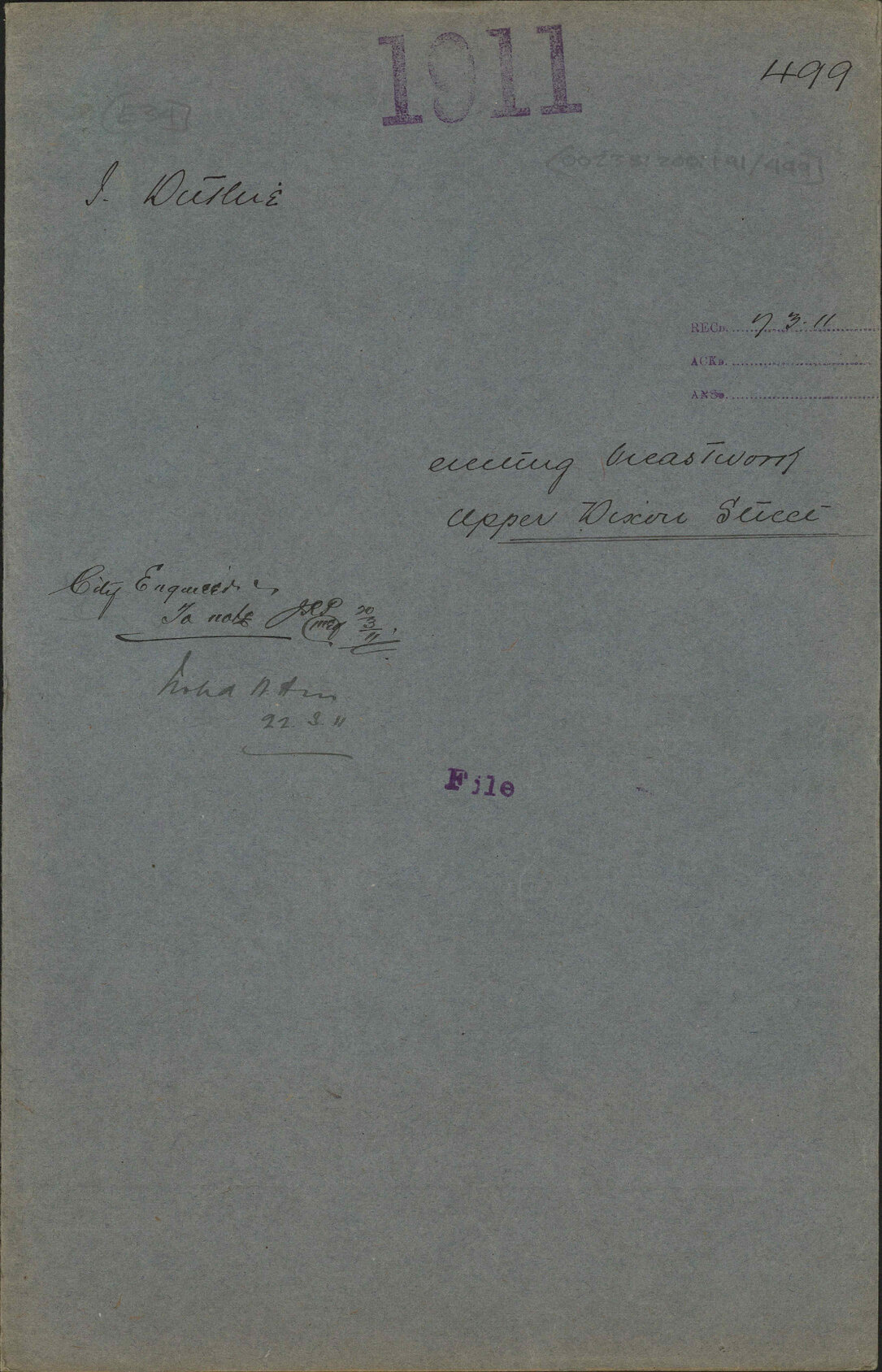 Erecting breastwork, upper Dixon Street - John Duthie