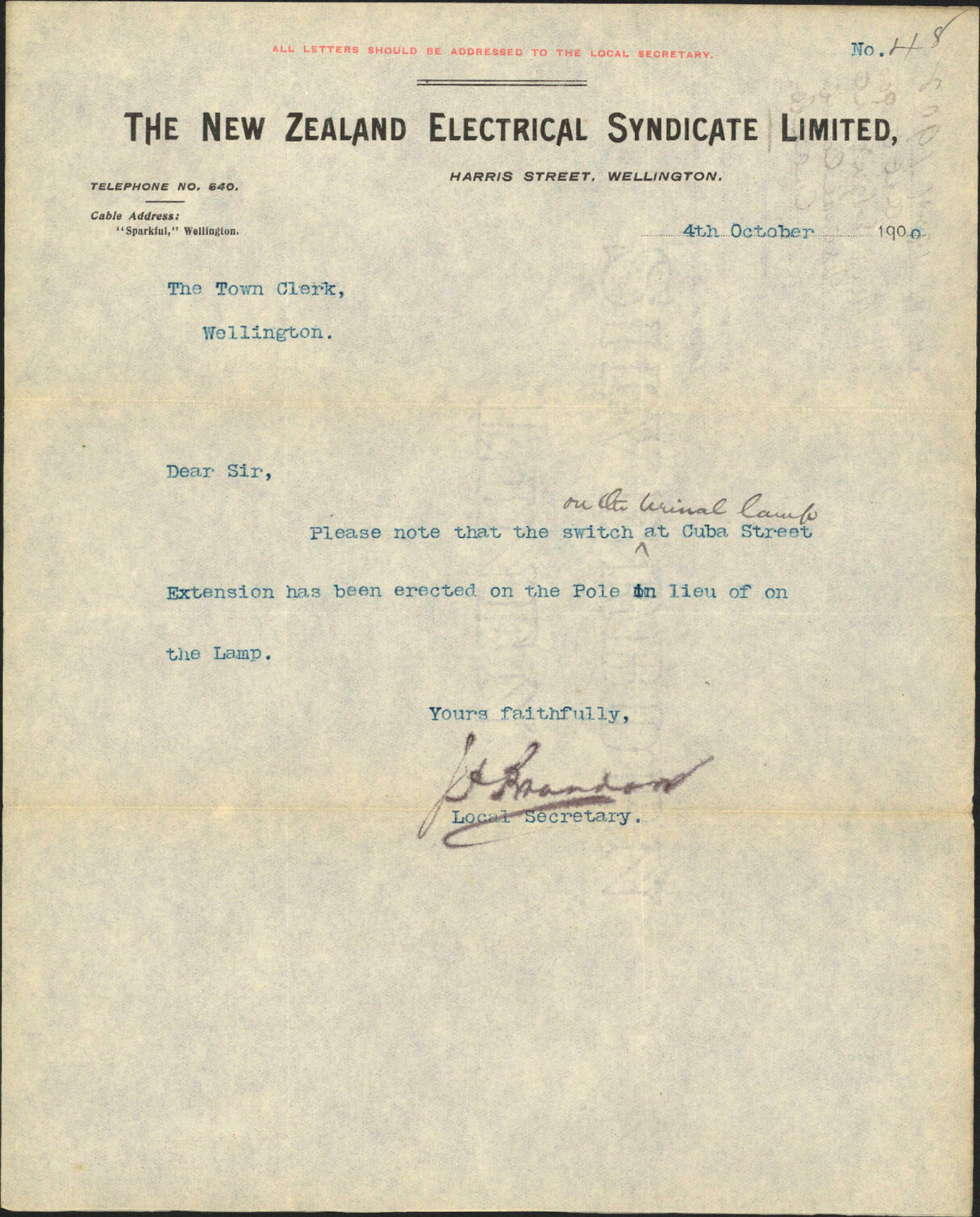 Urinal lamps, Cuba Street - New Zealand Electrical Syndicate
