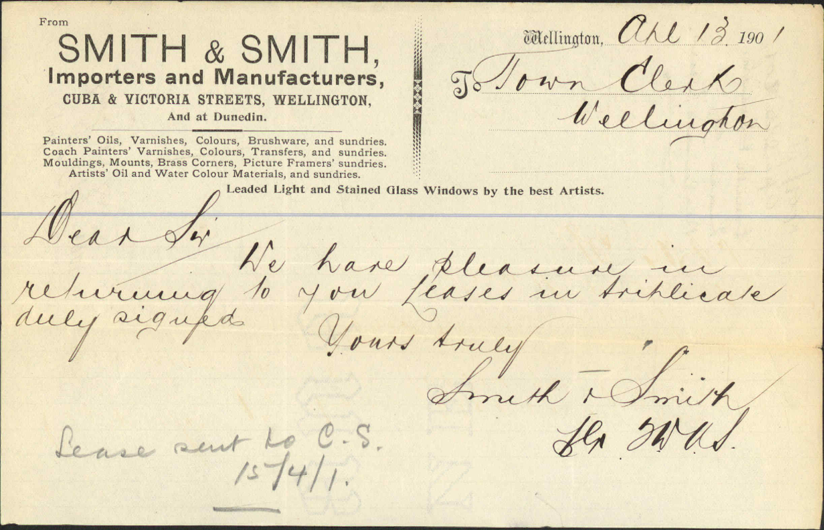Lease of Reclaimed Land - Smith and Smith