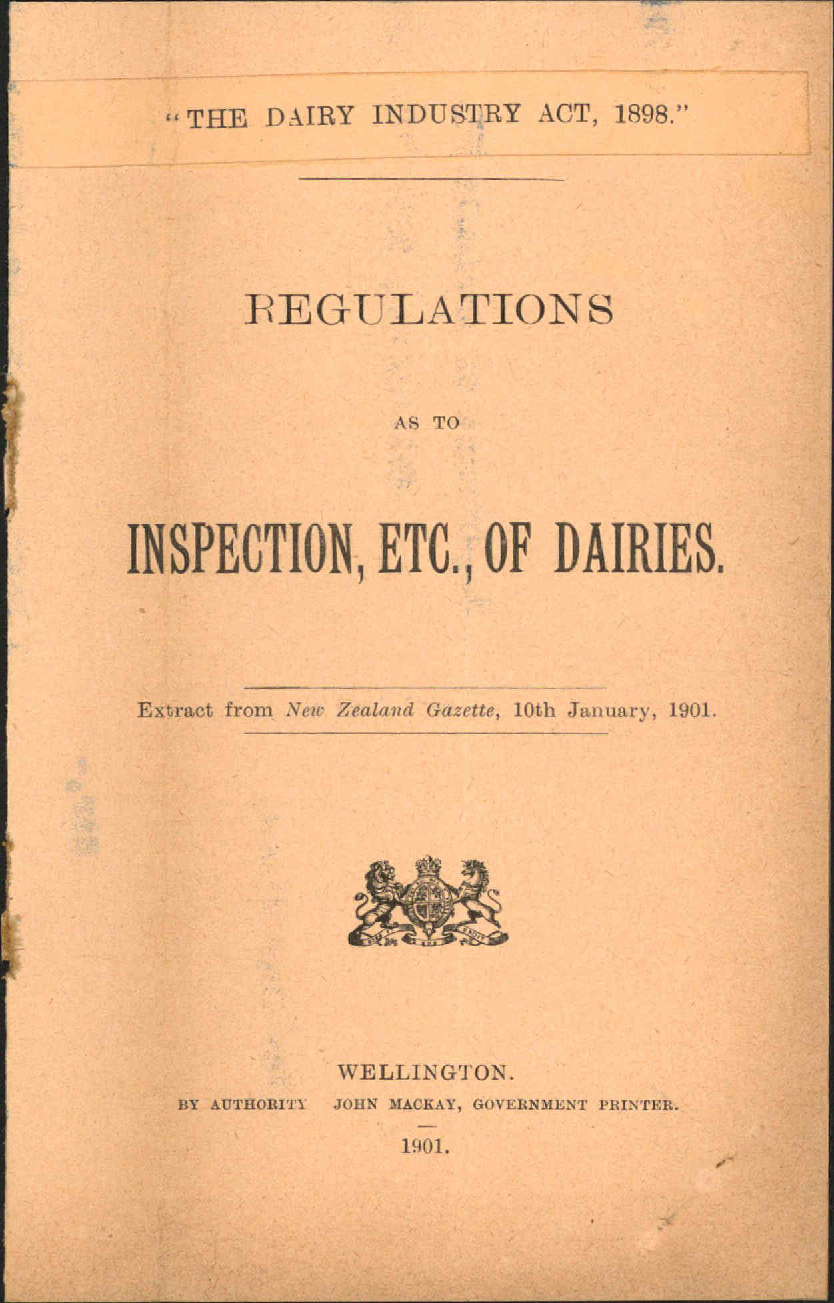 Inspection of Dairies - Department of Agriculture