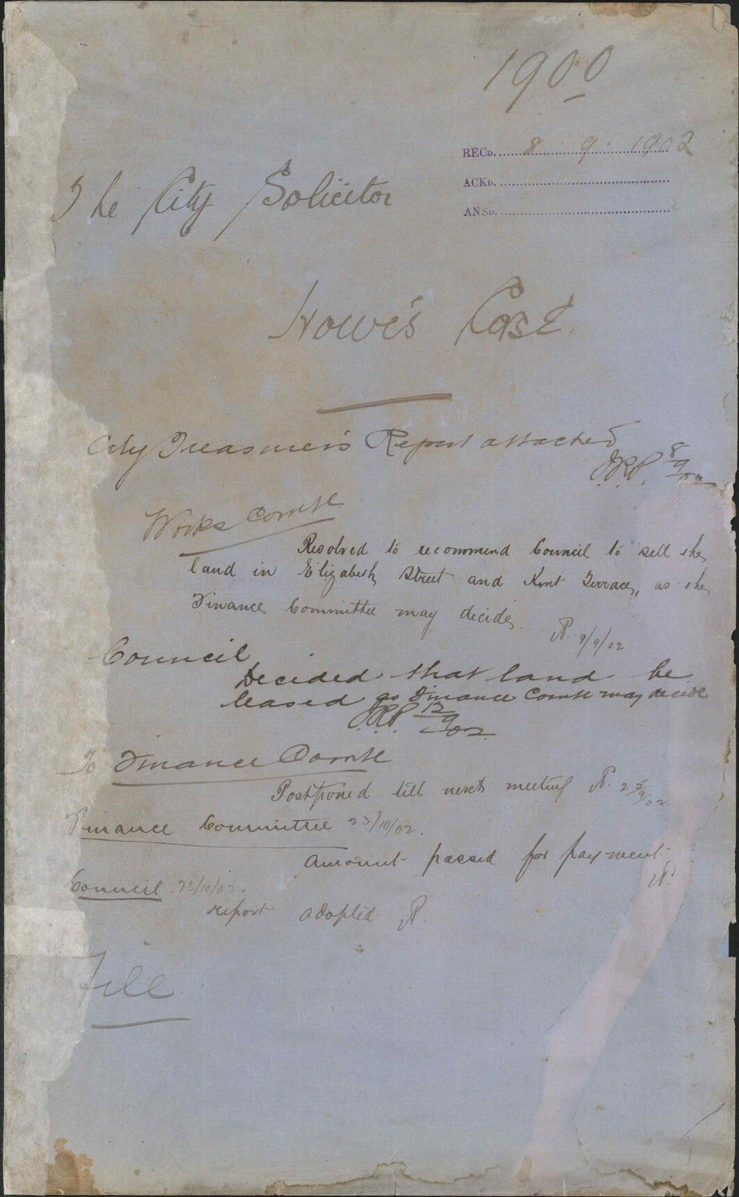 Howe's case