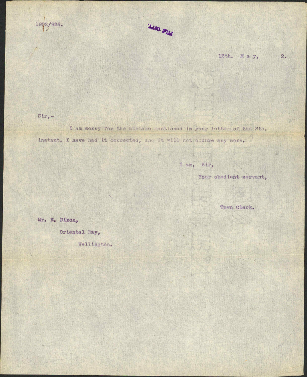 Wrong addresses on roll