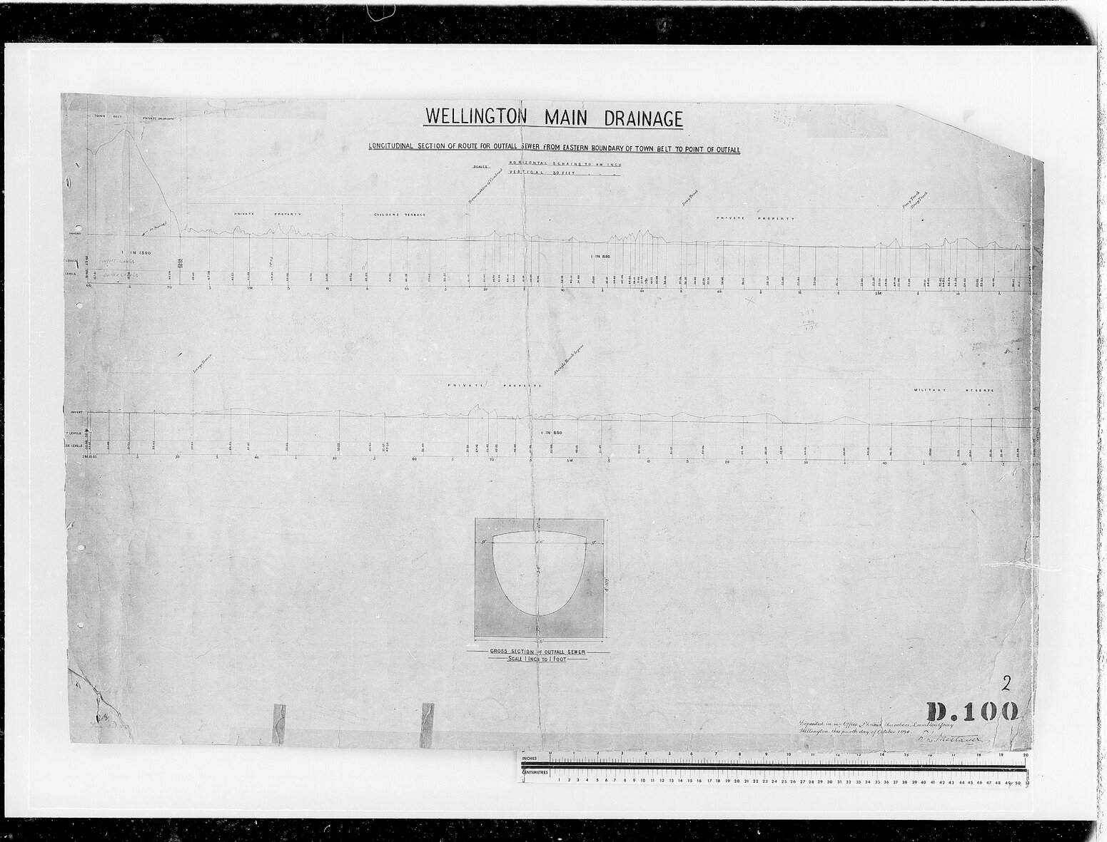 Outfall sewer, Constable Street to Military Reserve