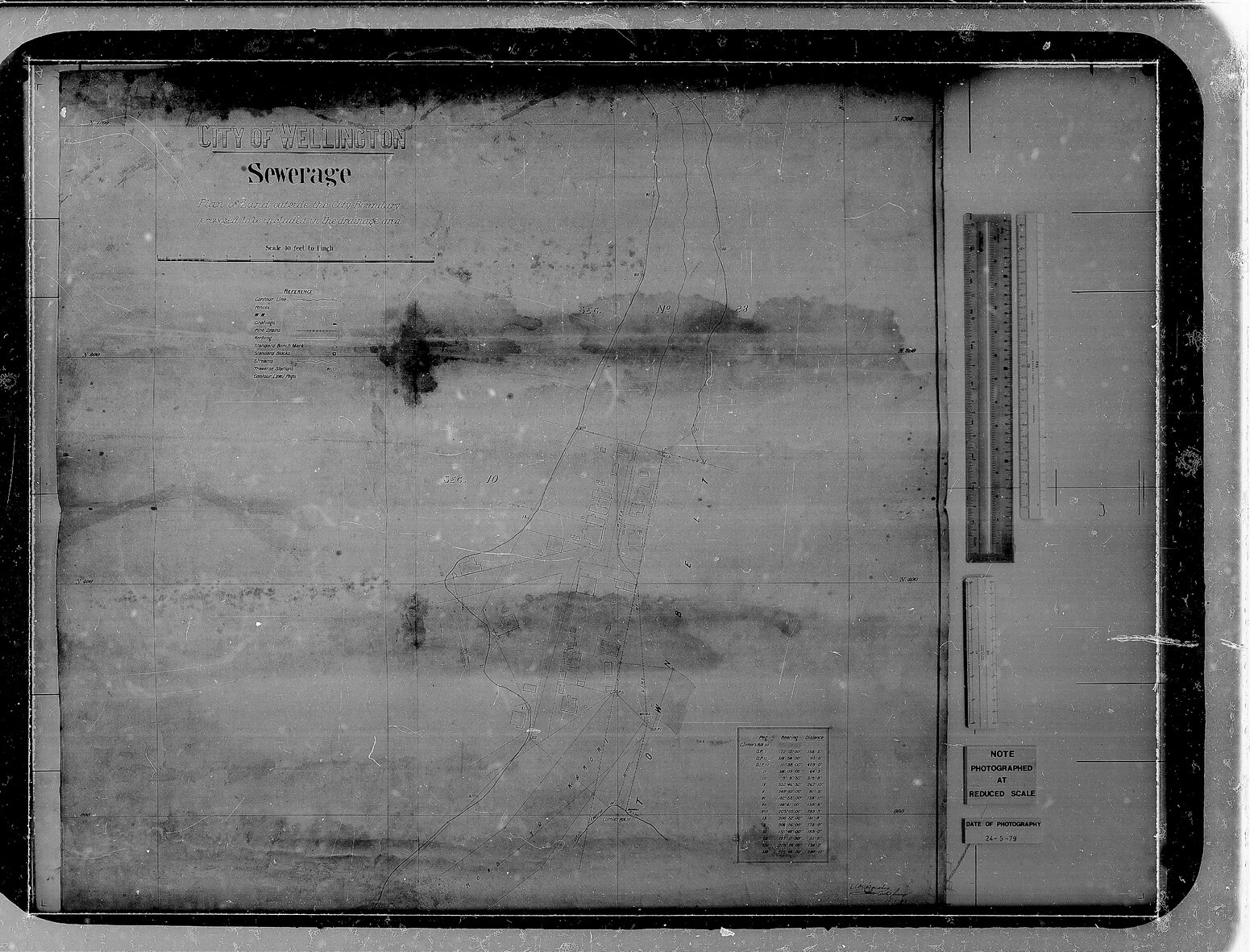 Irvine Street, Raroa Road, Aro Street, details sheet