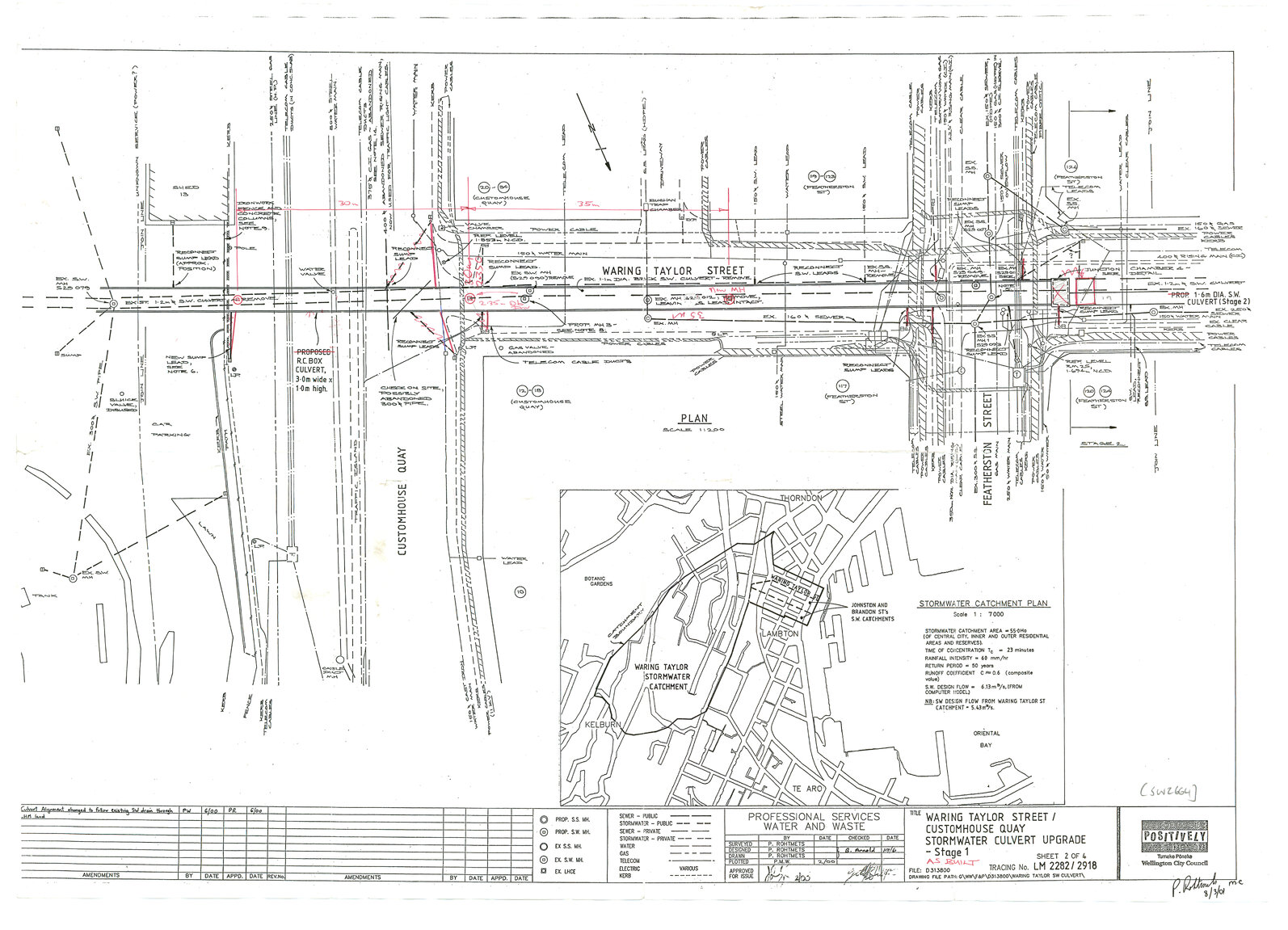 Waring Taylor Street, Customhouse Quay, Stormwater Culvert Upgrade, Stage 1