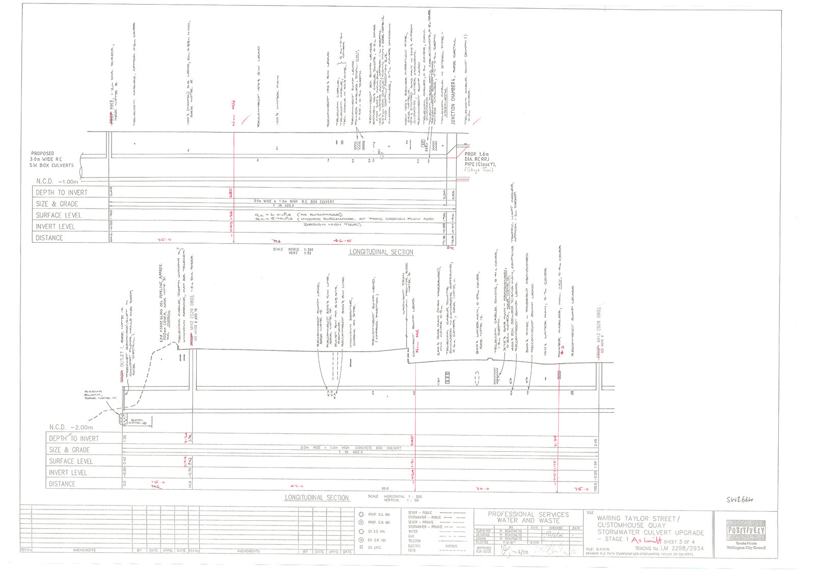 Waring Taylor Street, Customhouse Quay, Stormwater Culvert Upgrade, Stage 1
