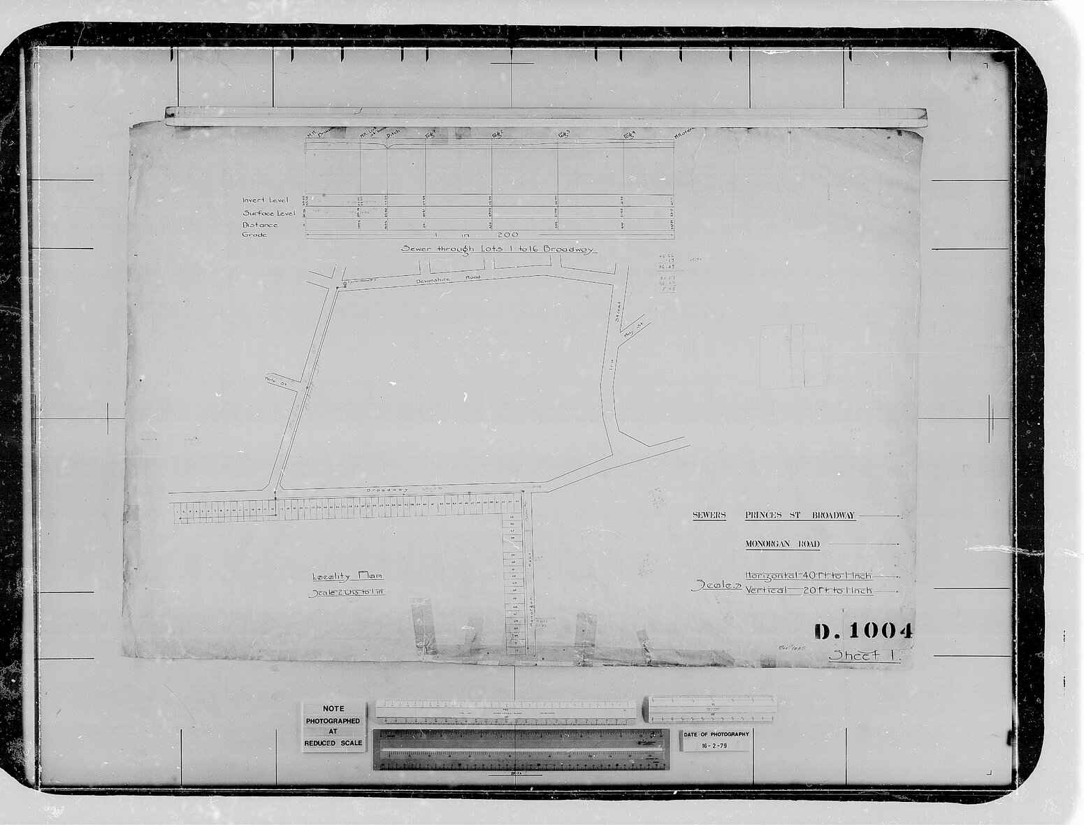 Broadway, Hobart Street, Monorgan Road, sheet 1