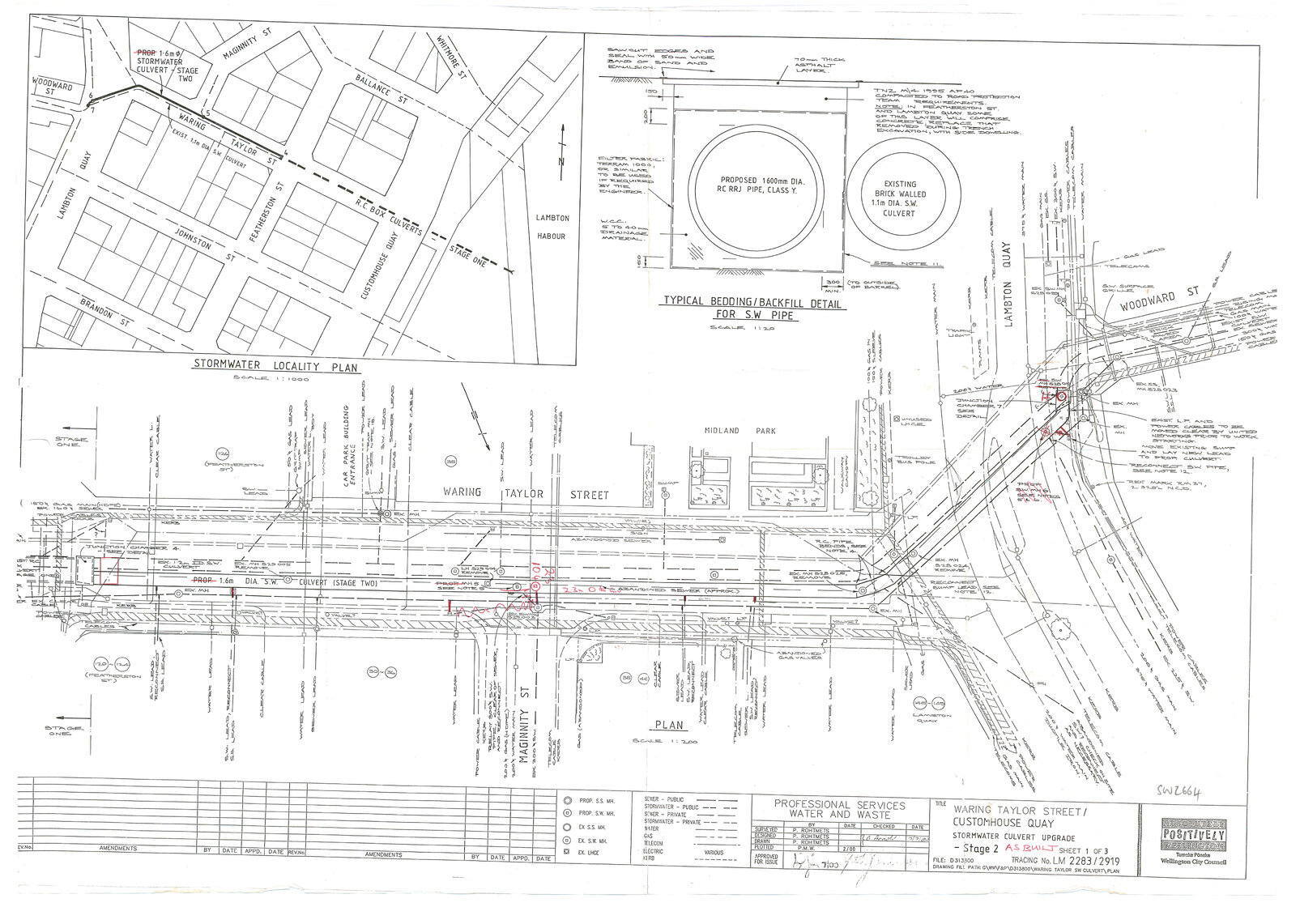 Waring Taylor Street, Customhouse Quay, Stormwater Culvert Upgrade, Stage 2