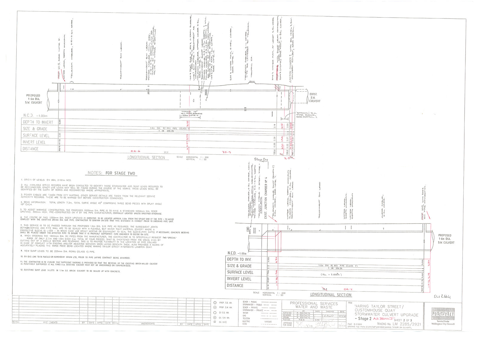 Waring Taylor Street, Customhouse Quay, Stormwater Culvert Upgrade, Stage 2