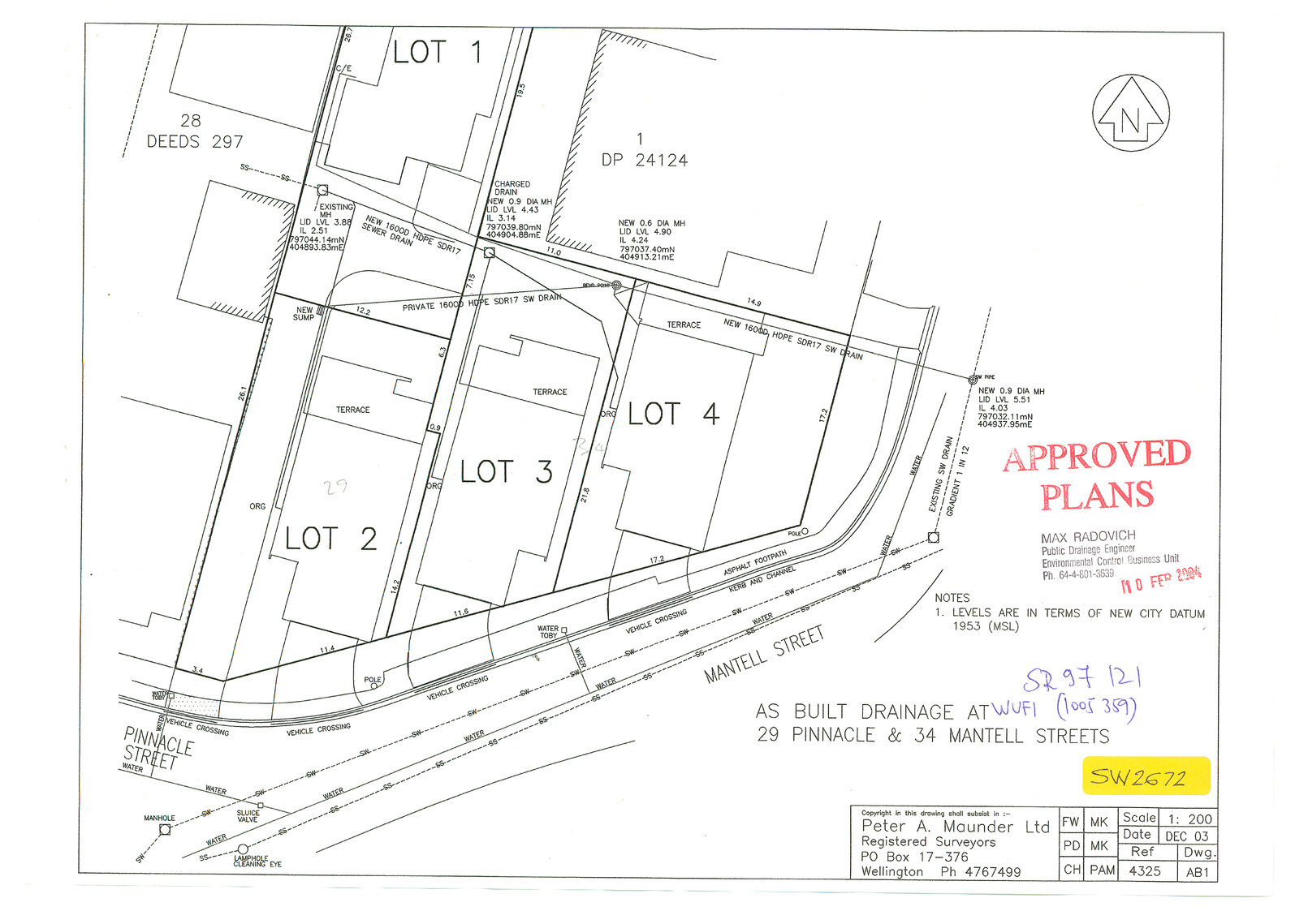 29 Pinnacle and 34 Mantell Streets, Drainage