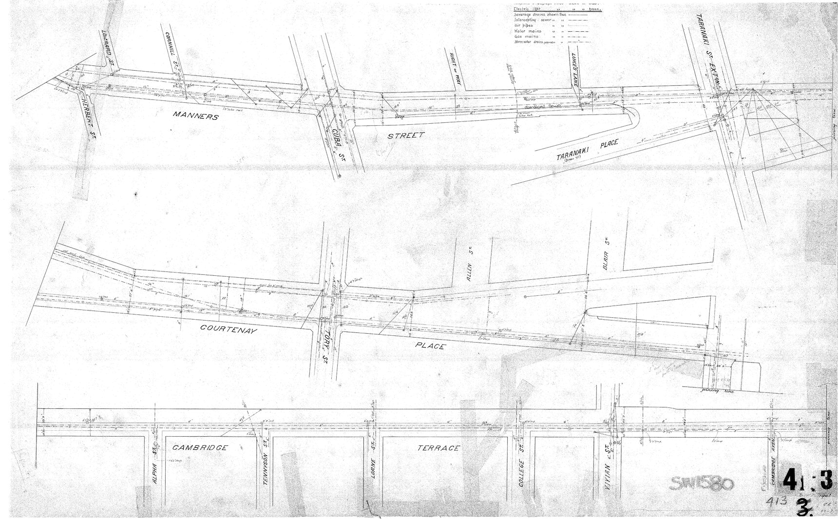 Mains and Overhead Wires, Horse Tram Routes