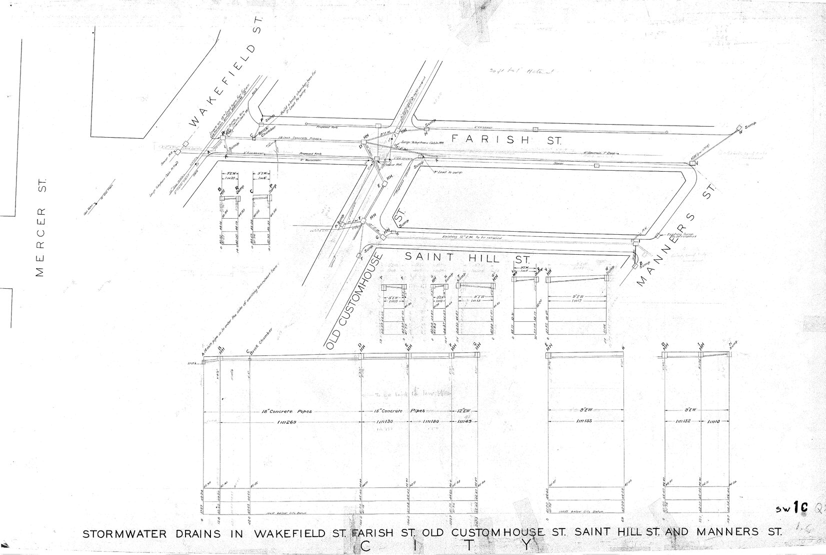 Stormwater Drains in Farish Street, Wakefield Street, Old Customhouse Street, Manner Street and St Hill Street