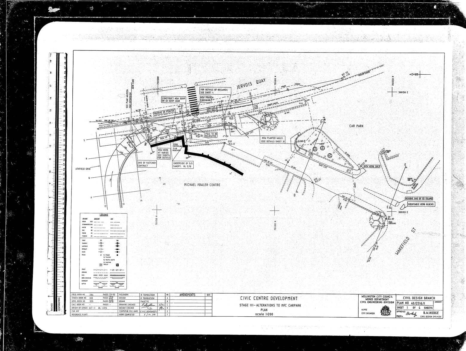 Civic Centre Development, Stage 3, Alterations to Michael Fowler Centre Car Park