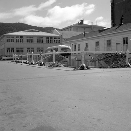 b. Barricade, Drainage, Whitmore Street