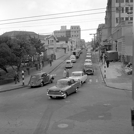 h. Traffic, north end of The Terrace