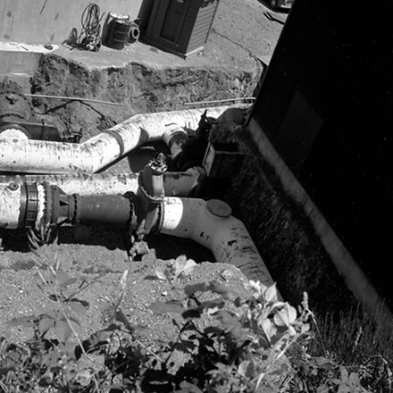 b. Water pipes, Karori Reservoir