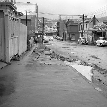 d. Storm damage, Wakefield Street, Blair Street, Majoribanks Street, Mount Victoria