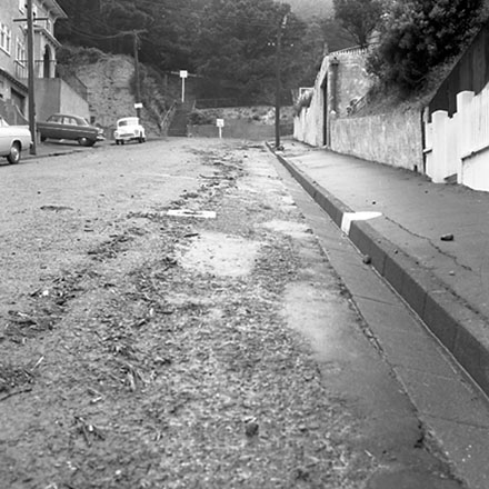 e. Storm damage, Wakefield Street, Blair Street, Majoribanks Street, Mount Victoria