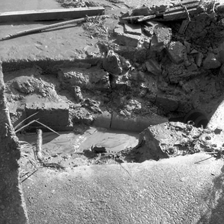 b. Storm damage, Ridgeway subdivision