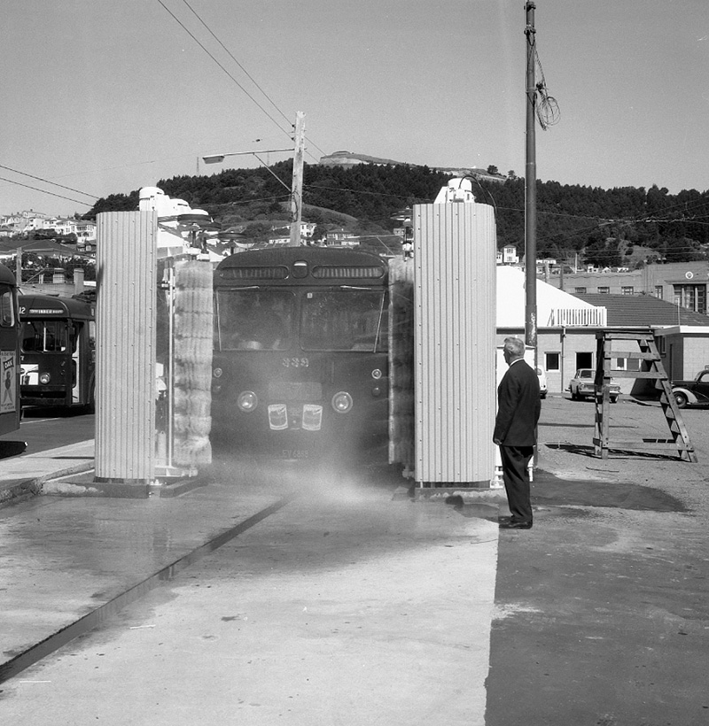 g. Bus washing machine